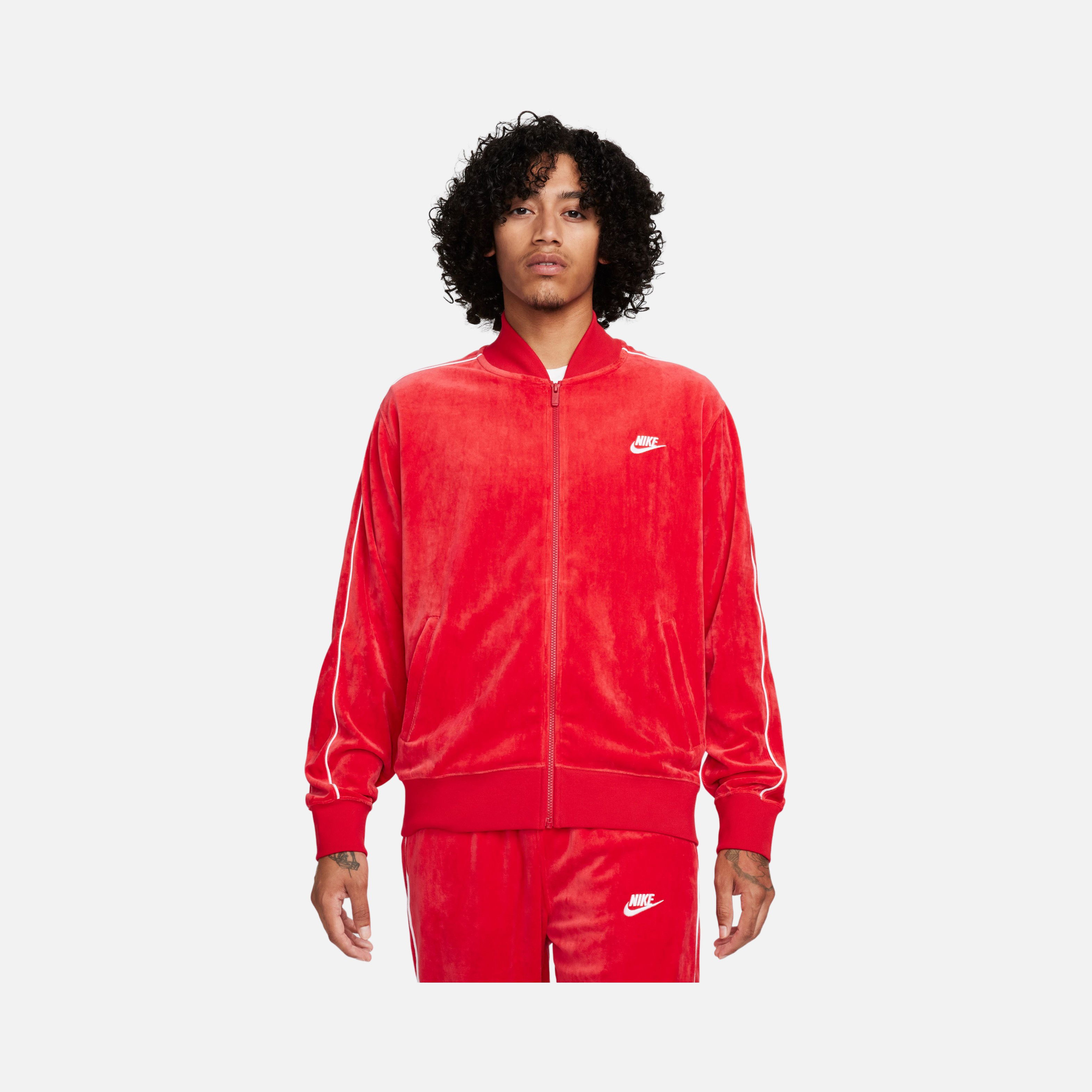Nike Sportswear Club Velour Full-Zip Erkek Ceket