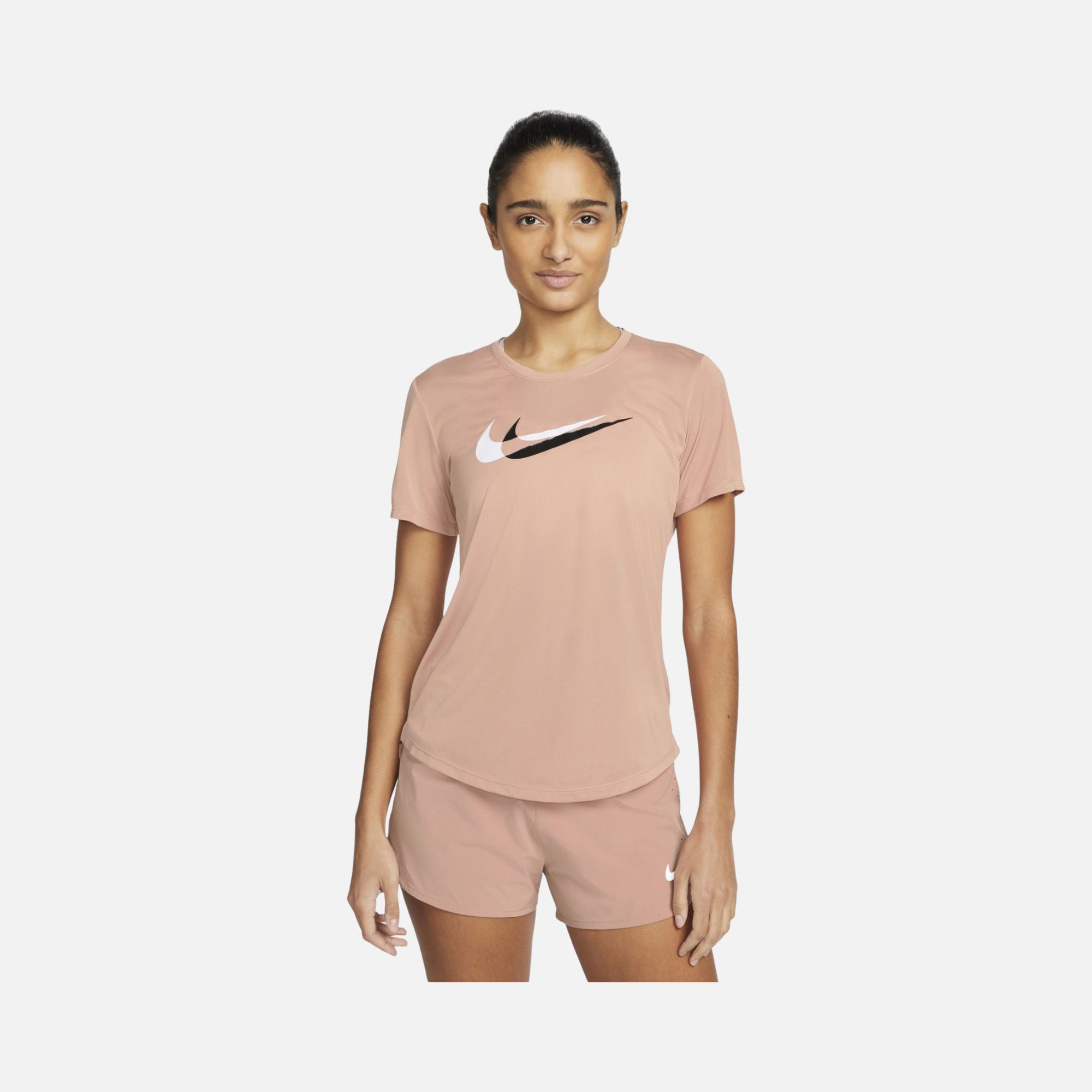 Nike Dri-Fit Swoosh Running Short-Sleeve Kadın Tişört