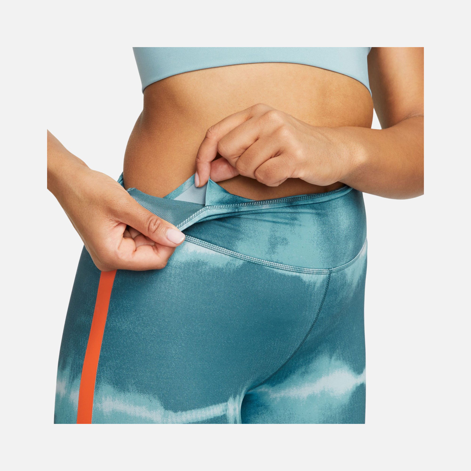 Nike One Luxe Mid-Rise Printed Training Kadın Tayt