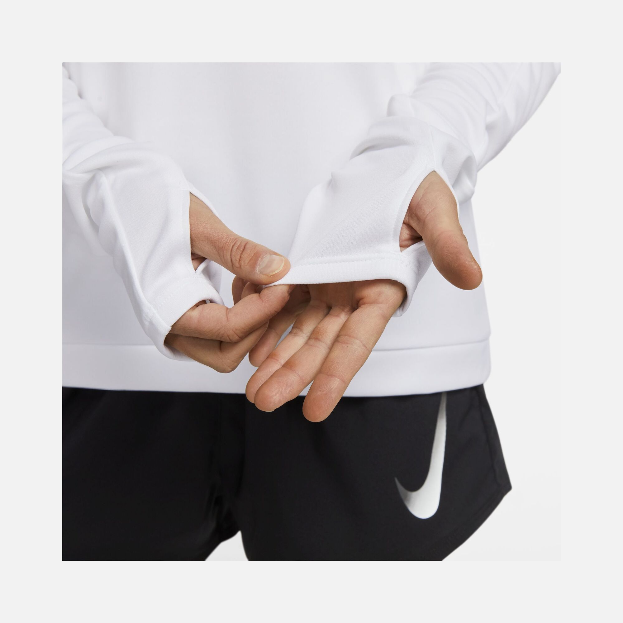 Nike Dri-FİT Swoosh Graphic Half-Zip Running Long-Sleeve Kadın Tişört