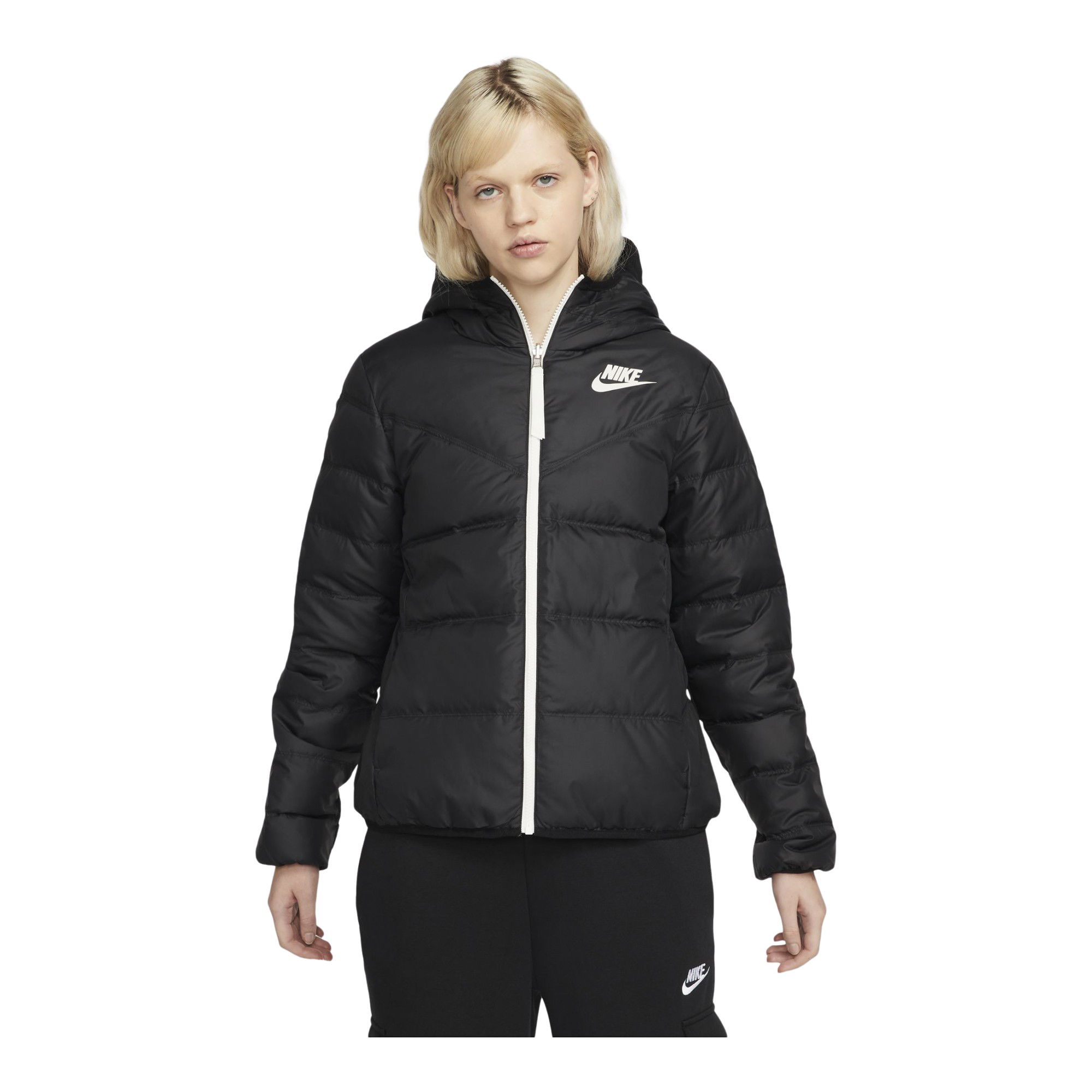 Nike Sportswear Windrunner Down Fill Puffer Reversible Full-Zip Hoodie Kadın Mont