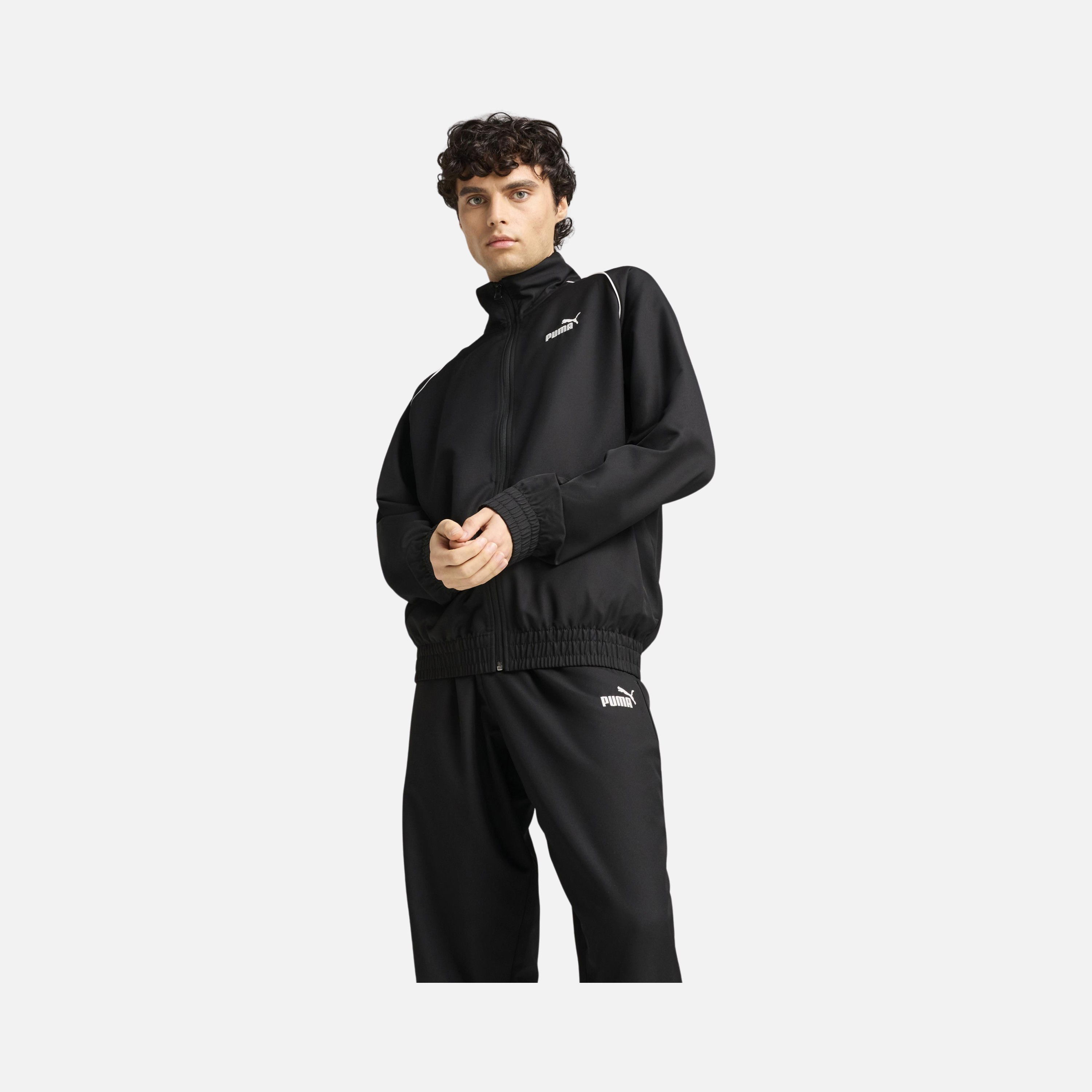 Puma Sportswear Woven Piping Regular-Fit Full-Zip Erkek Eşofman Takımı