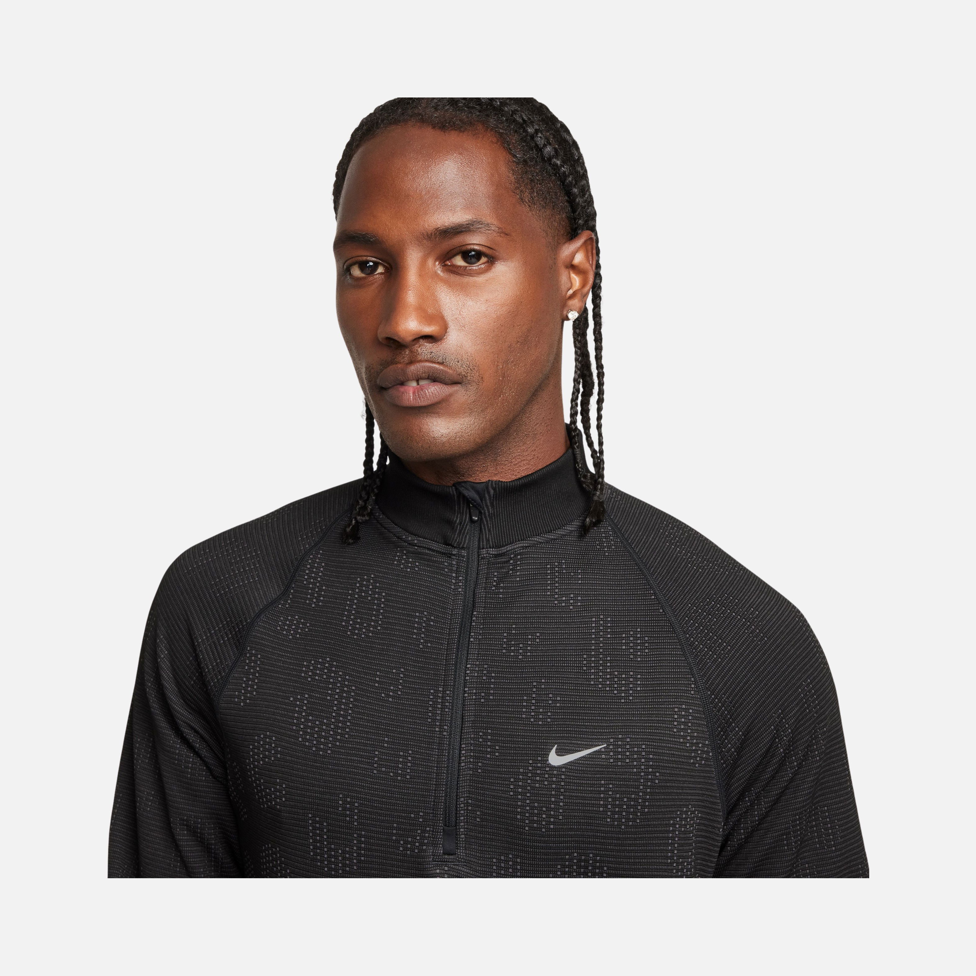 Nike Pinnacle Run Division Water-Repellent 1/2-Zip Running Erkek Tişört