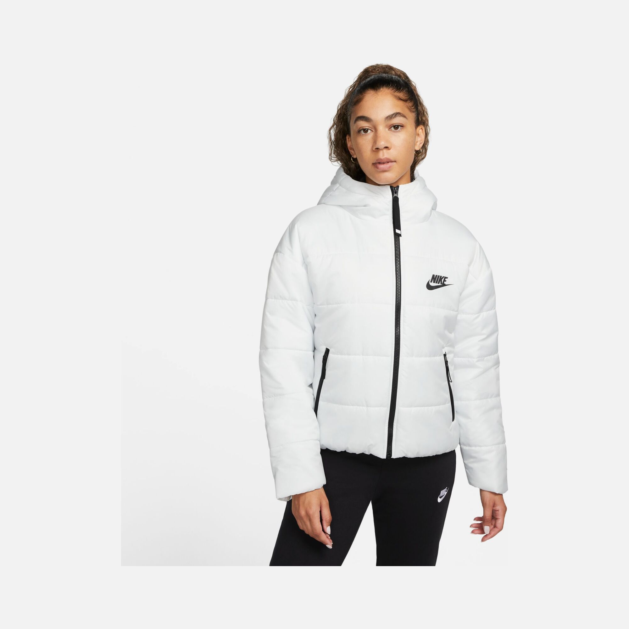 Nike Sportswear Therma-Fit Repel Synthetic-Fill Full-Zip Hoodie Kadın Mont