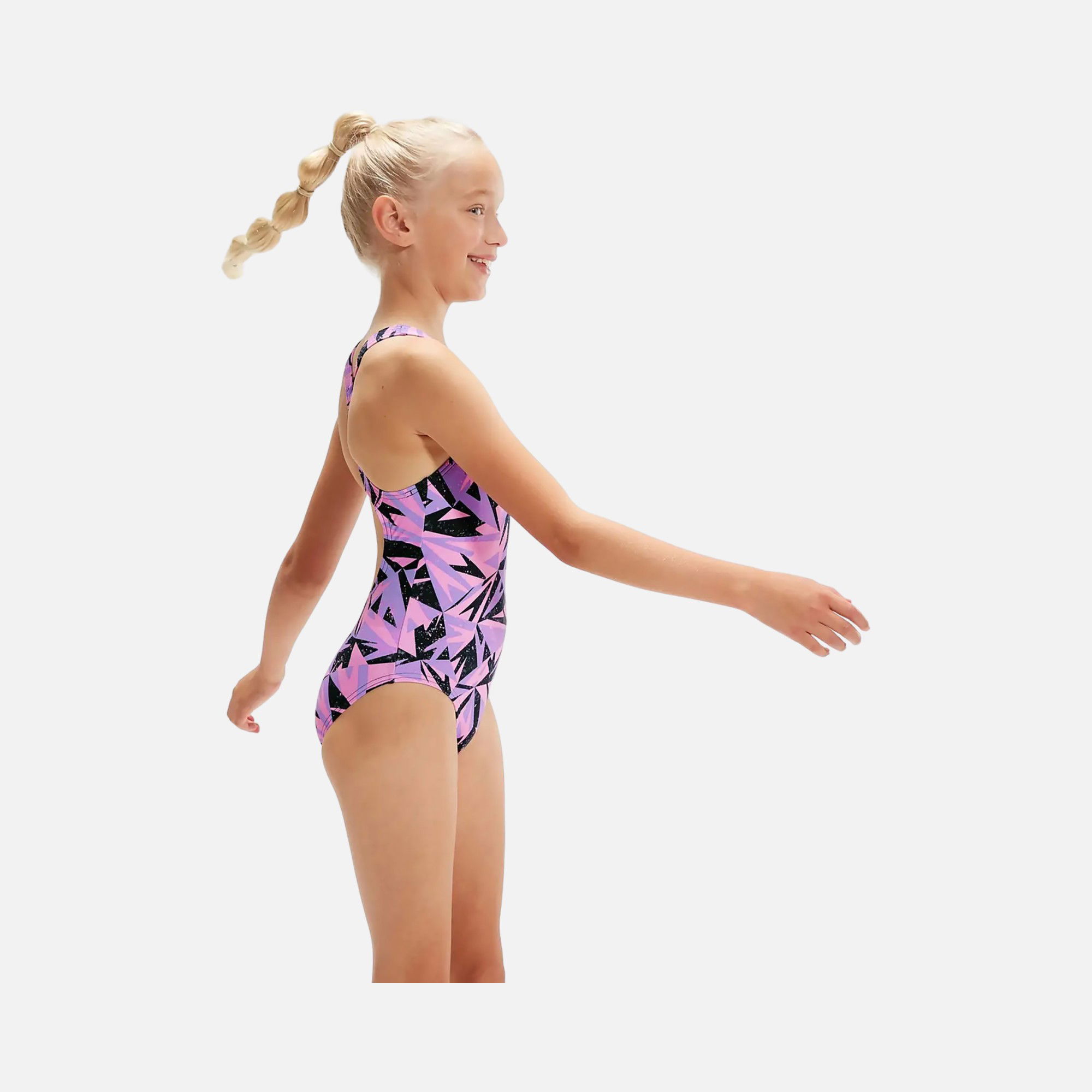 Speedo Hyperboom Medalist (Girls') Çocuk Yüzücü Mayo