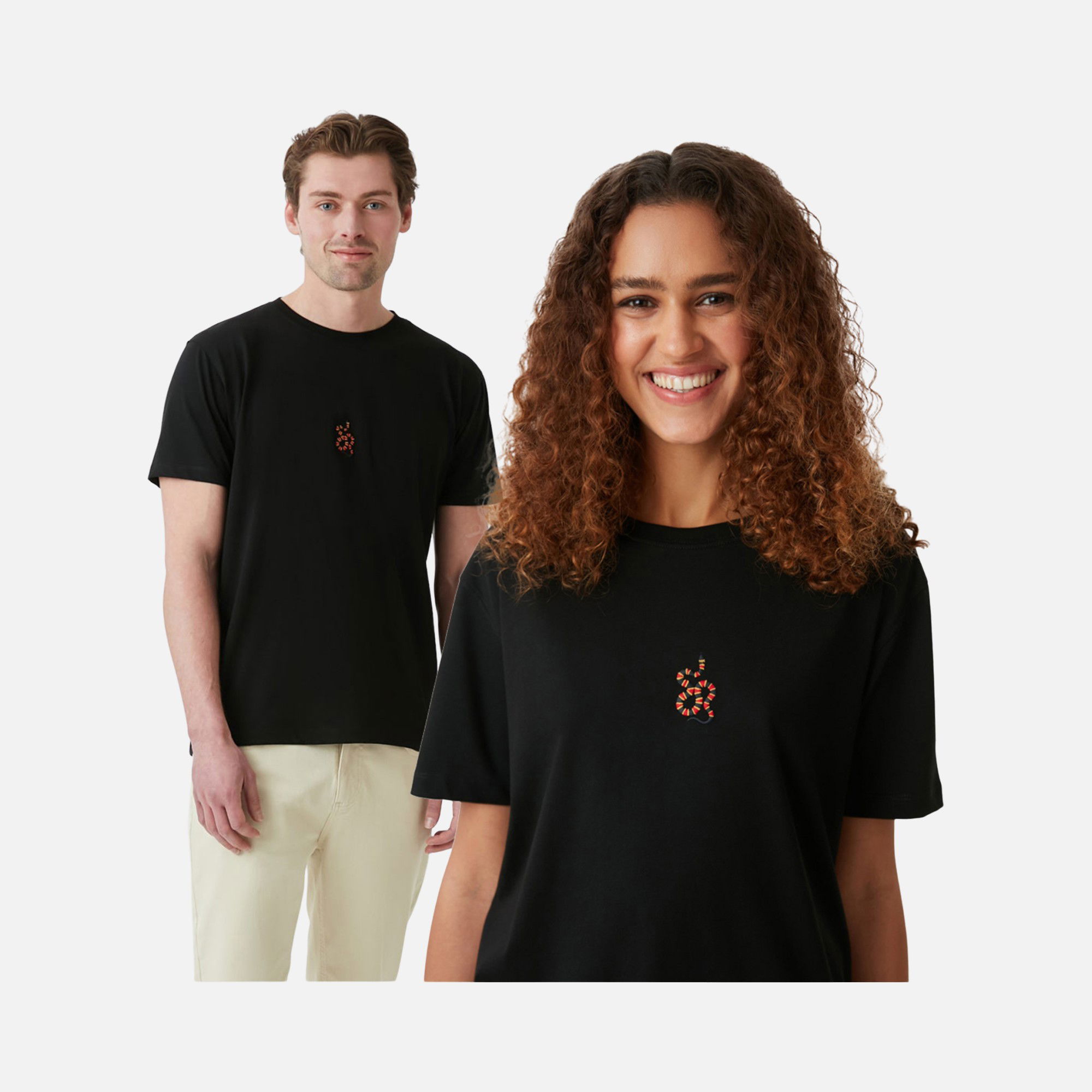 WWF Sportswear Mercan Yılanı Embroidered Short-Sleeve Unisex Tişört