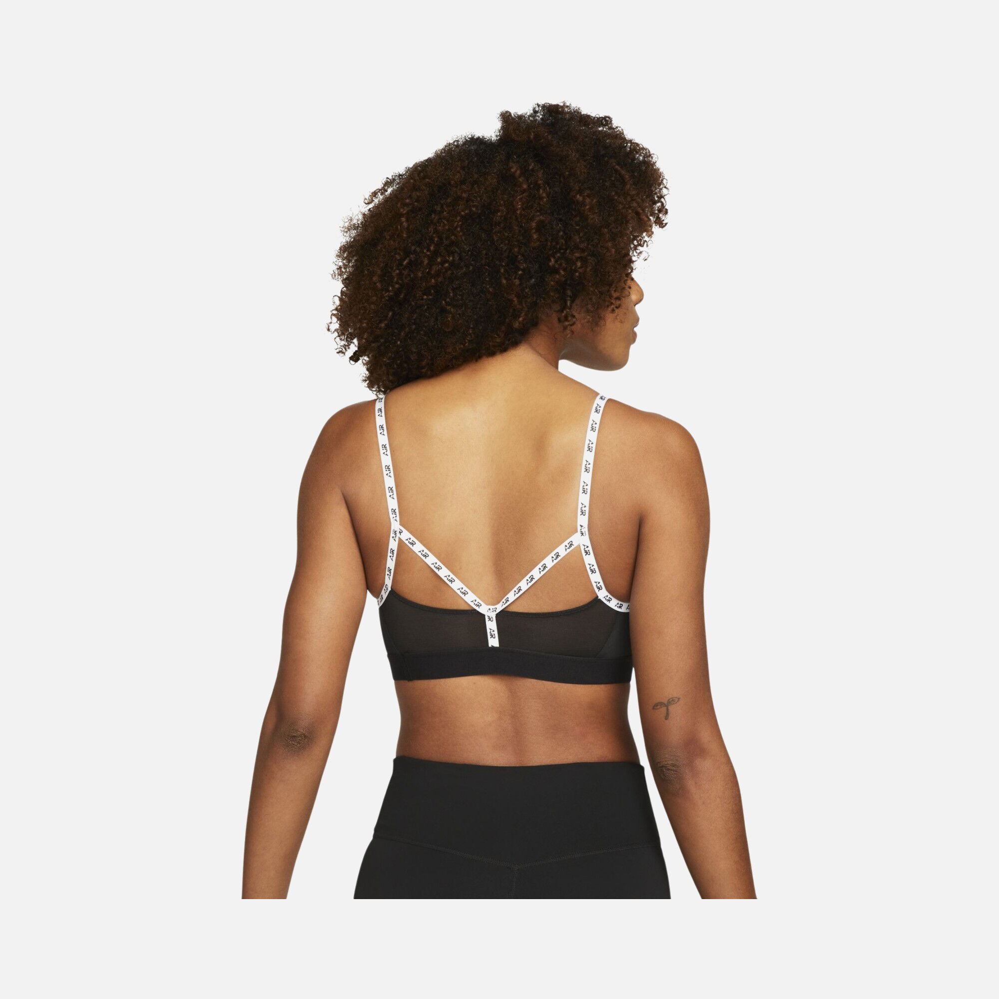 Nike Air Dri-Fit Indy Light-Support Padded Logo Tape Sports Kadın Bra