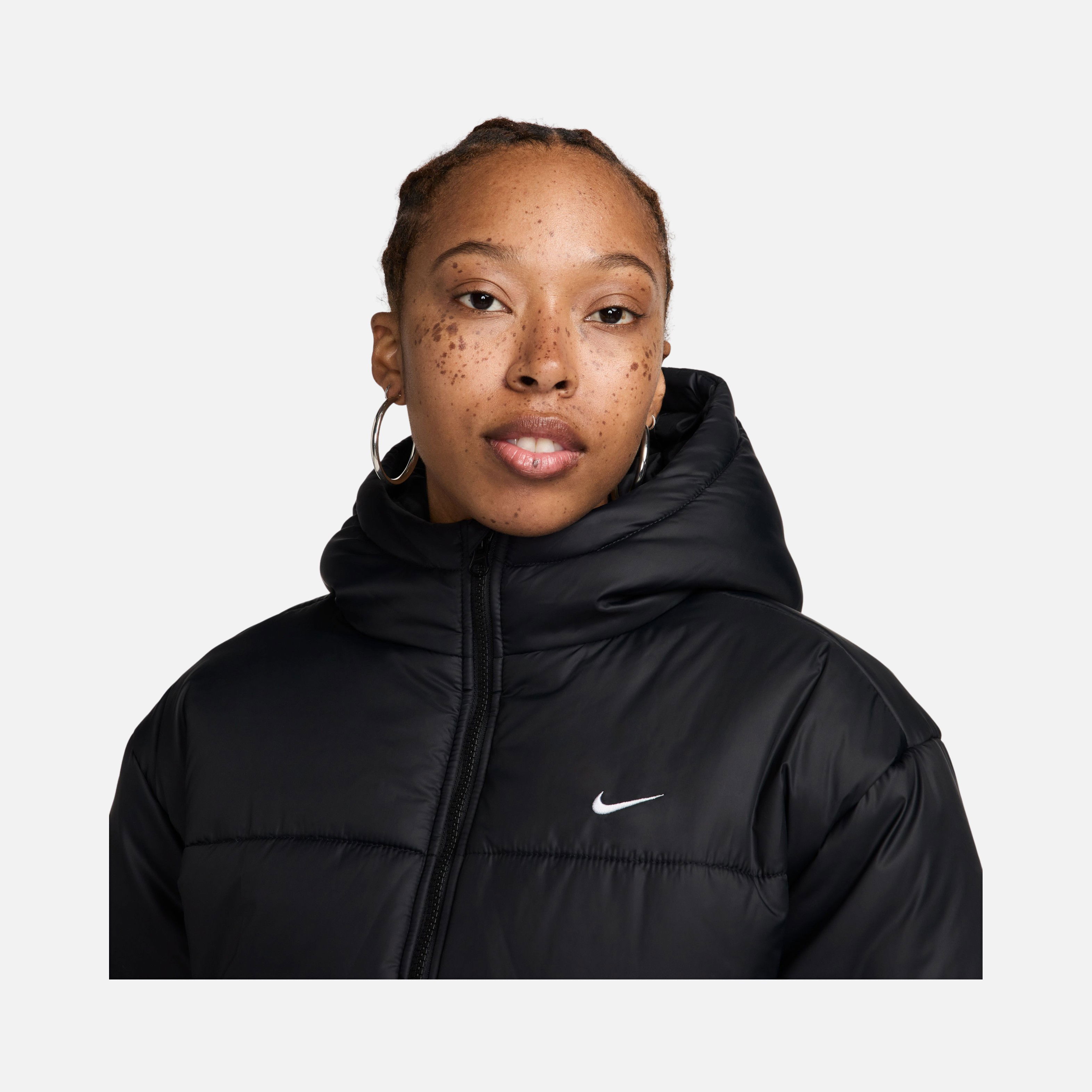 Nike Sportswear Classic Puffer Therma-Fit Loose Full-Zip Hoodie Kadın Parka