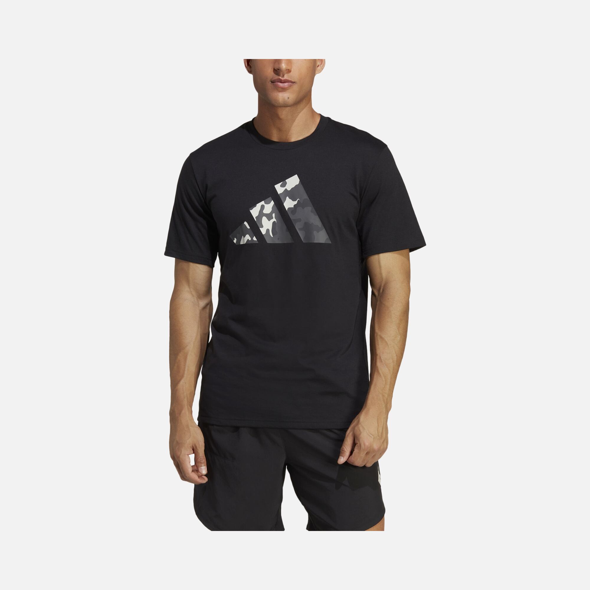 adidas Train Essentials Seasonal Logo Training Short-Sleeve Erkek tişört