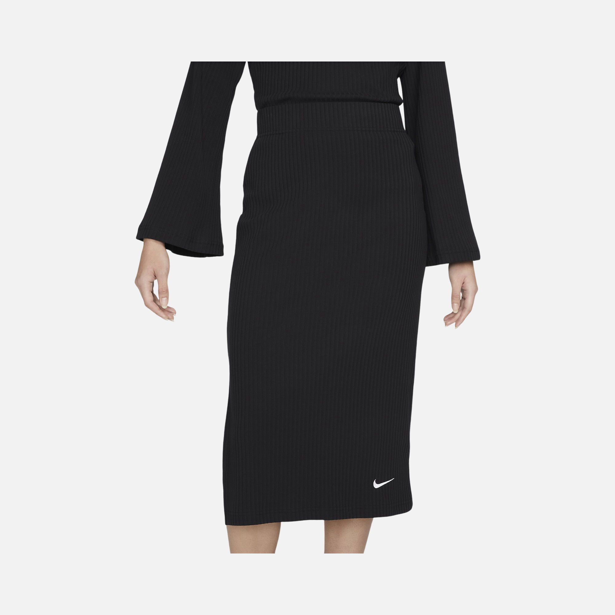 Nike Sportswear High-Waisted Ribbed Jersey Kadın Etek