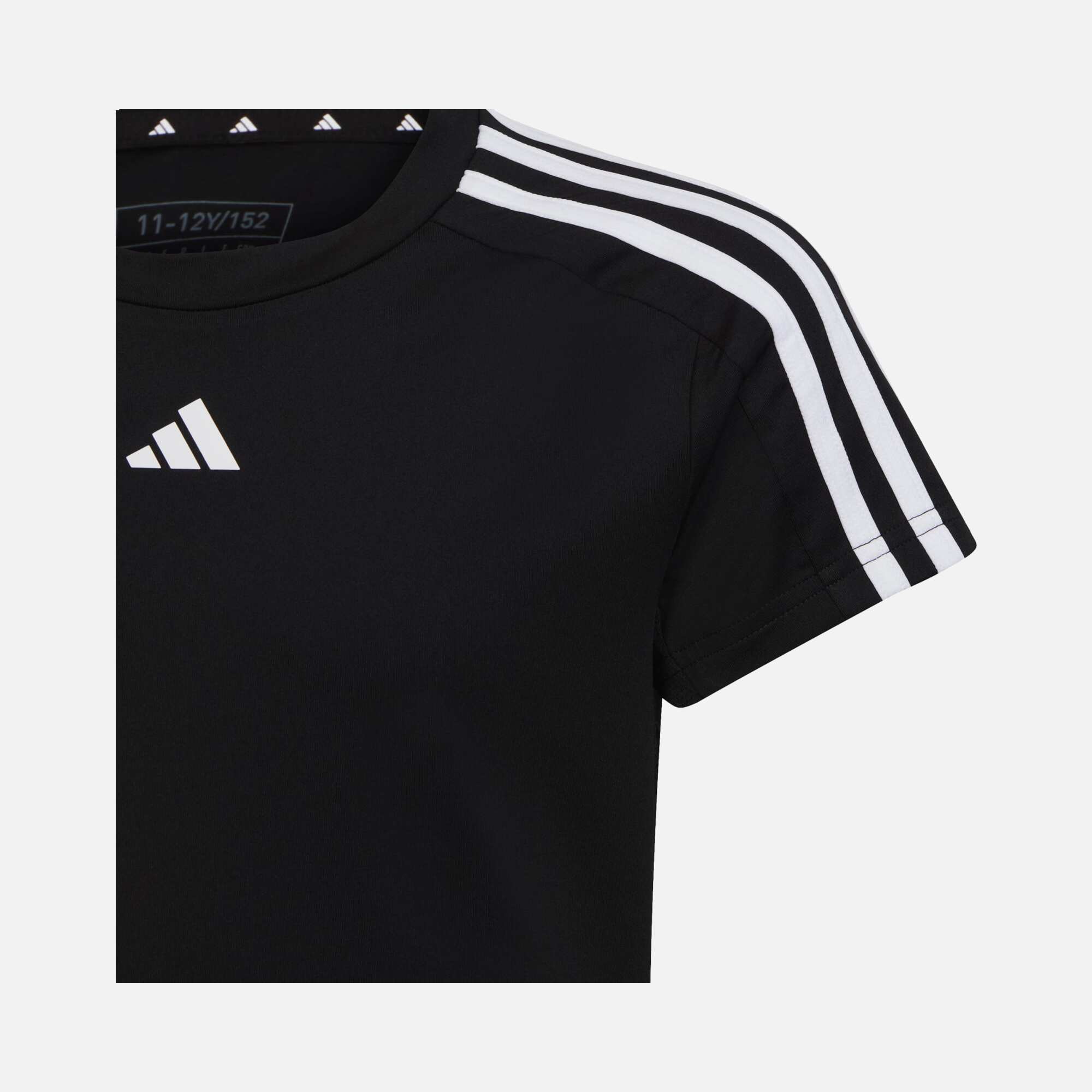 adidas Train Essentials AEROREADY 3-Stripes Slim-Fit Training Short-Sleeve (Girls') Çocuk Tişört