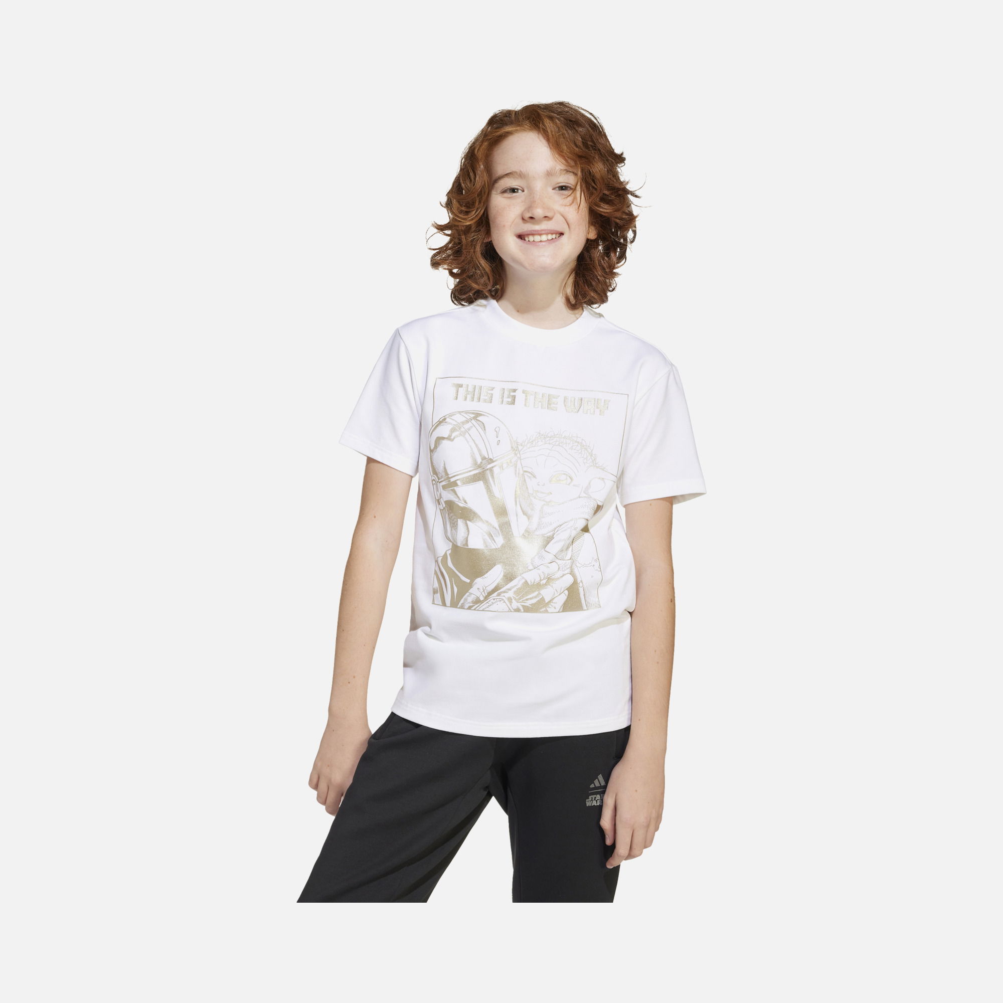 adidas Sportswear X Star Wars The Mandalorian Graphic Short-Sleeve Çocuk Tişört