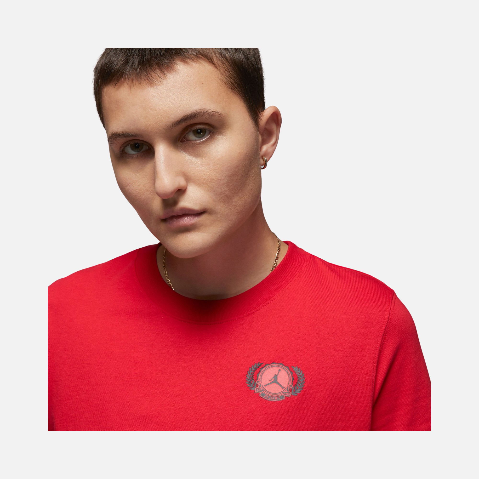 Nike Jordan Flight Plaid Graphic Core Short-Sleeve Kadın Tişört