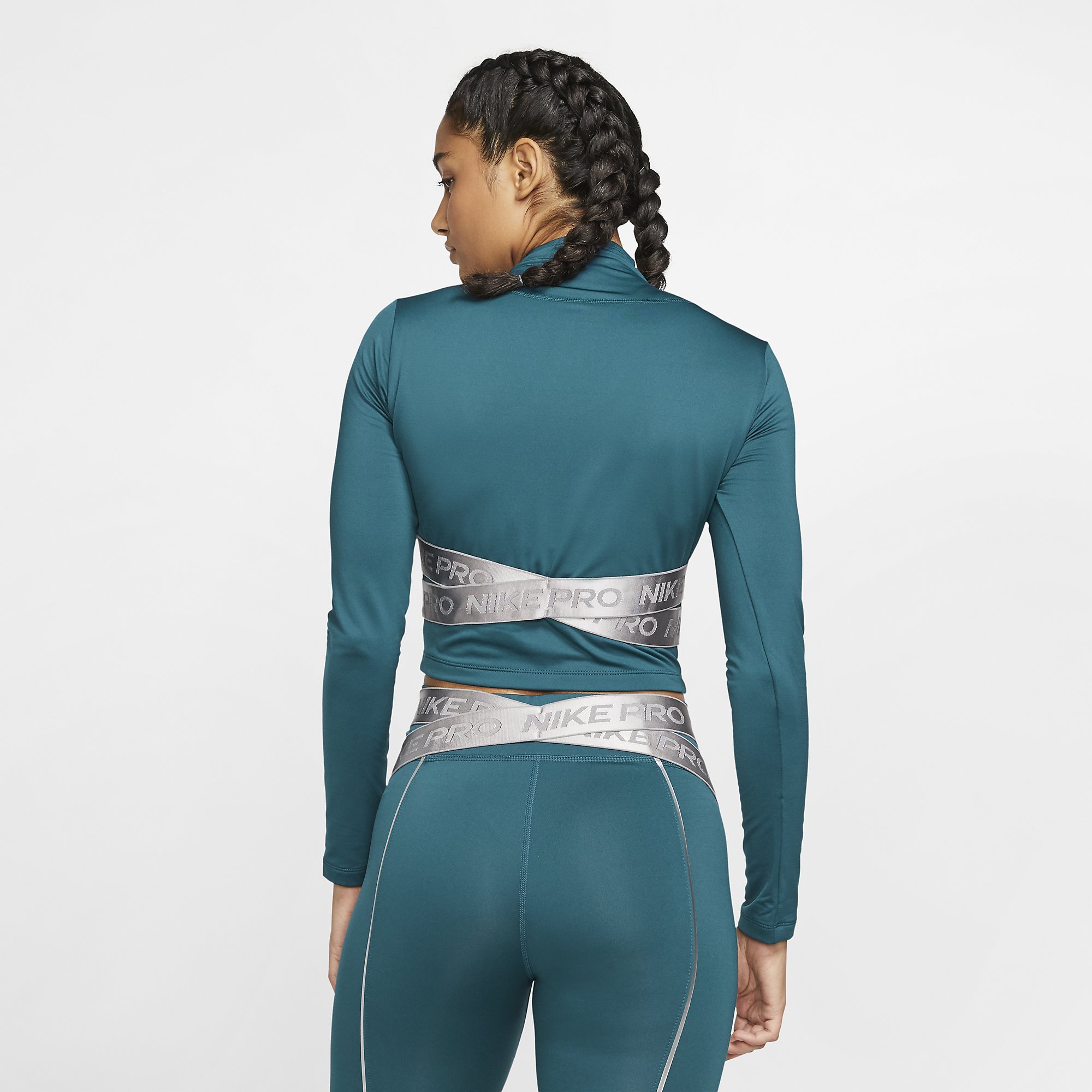 Nike Pro HyperWarm 1/2-Zip Long-Sleeve Top Kadın Tişört