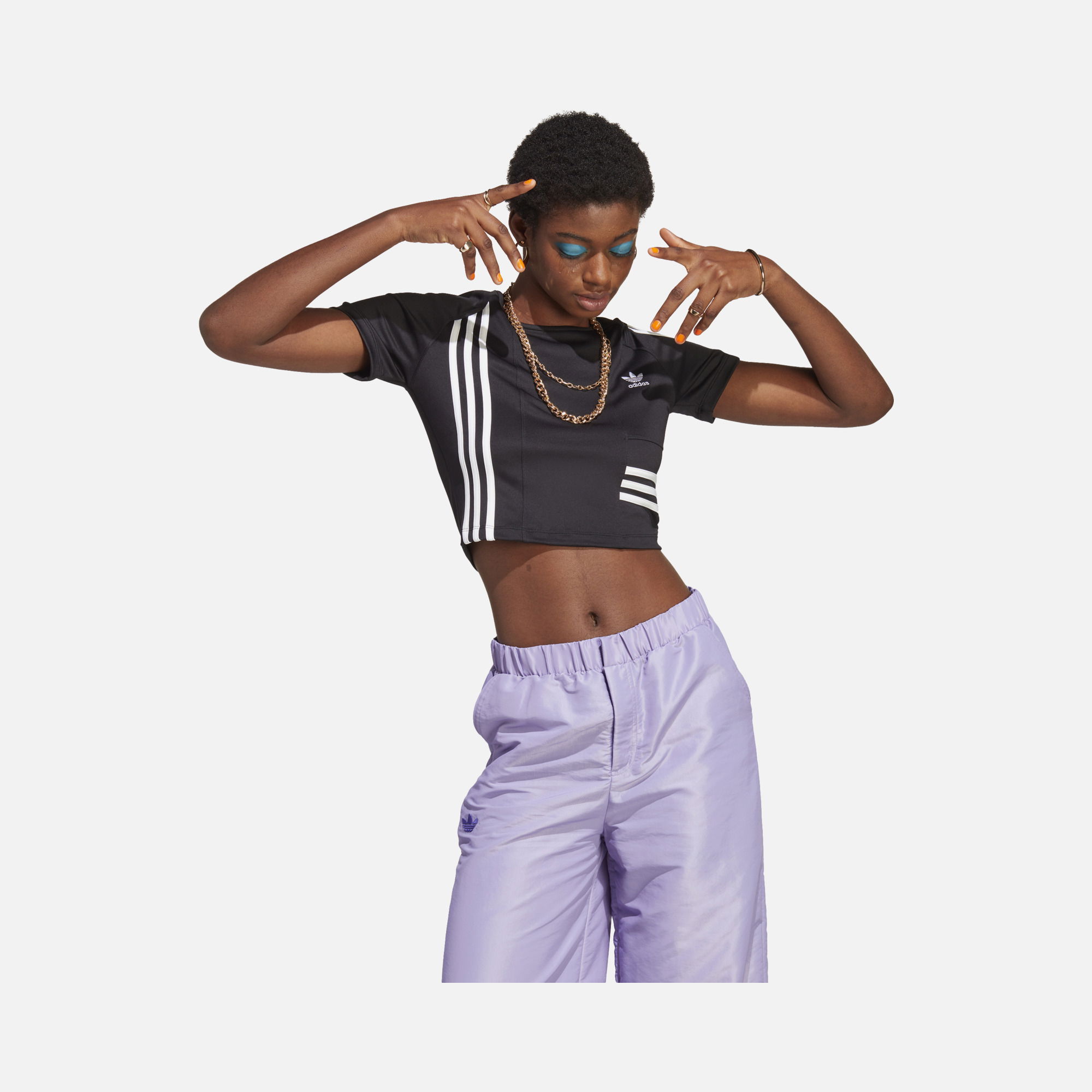 adidas Sportswear 3-Stripes Trefoil Short-Sleeve Kadın Tişört