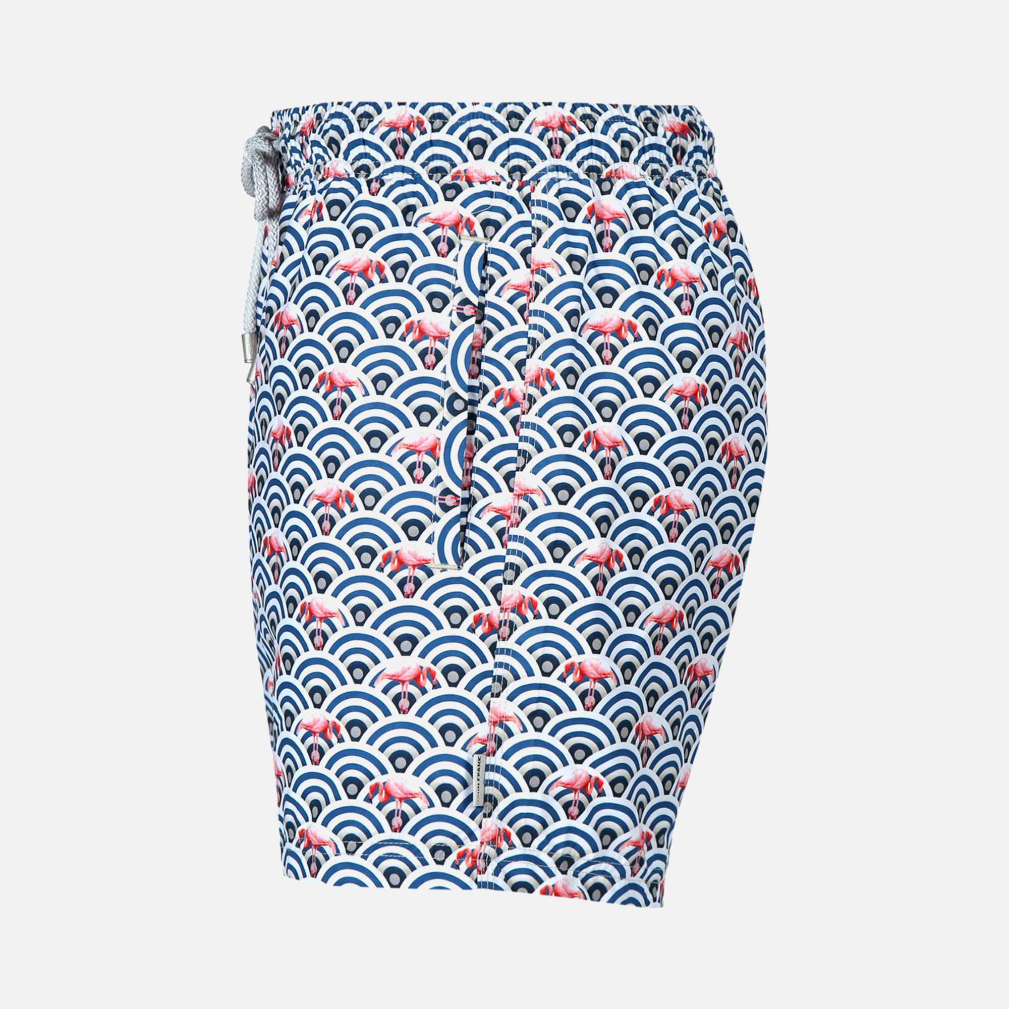 John Frank All Over Flamingo Erkek Şort Mayo