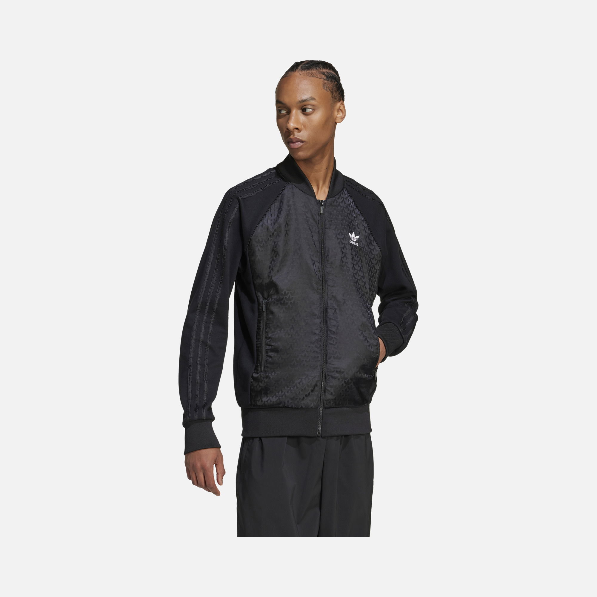 adidas Sportswear Mono Trefoil Graphic Details Full-Zip Erkek Ceket