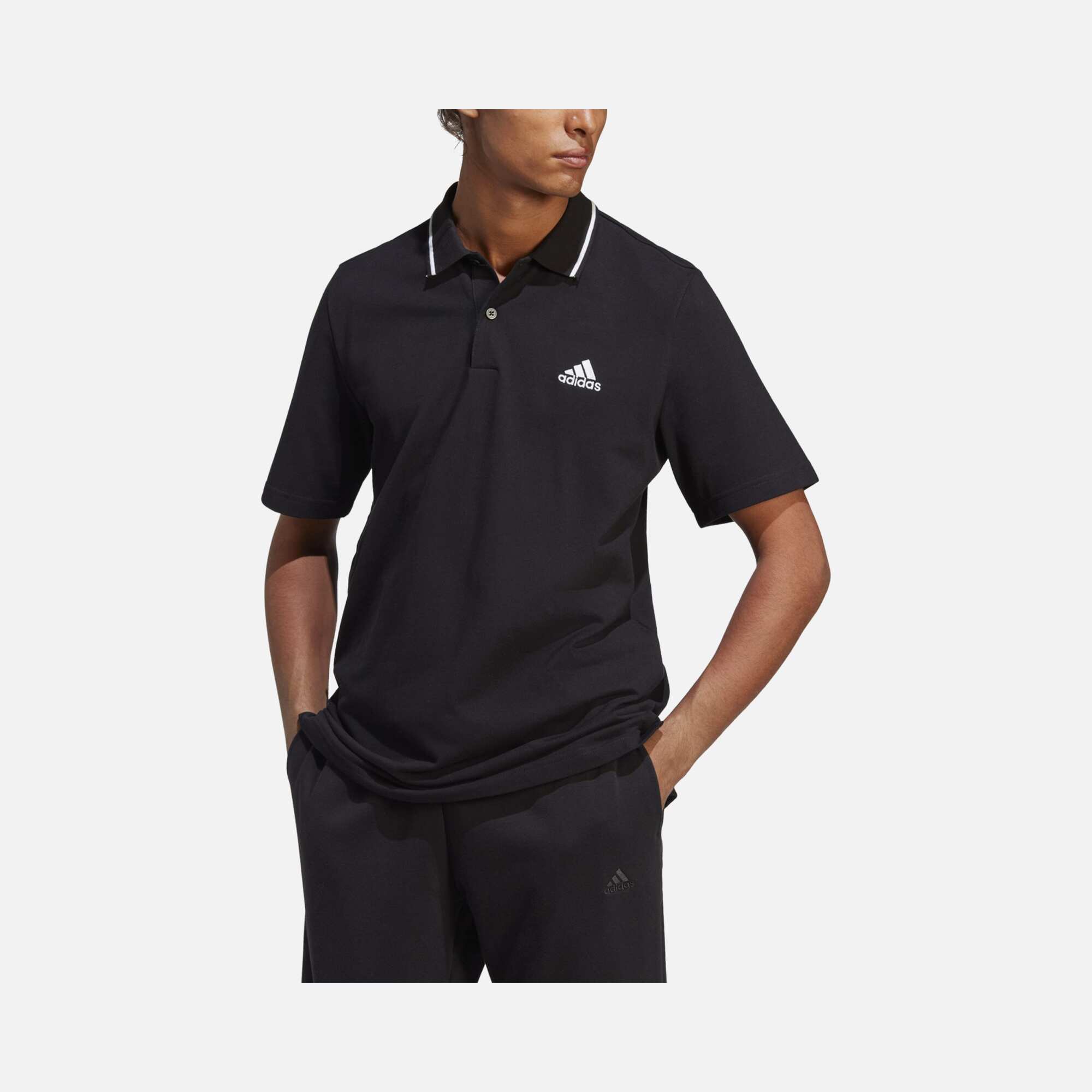 adidas Essentials Piqué Small Logo Polo Short-Sleeve Erkek Tişört