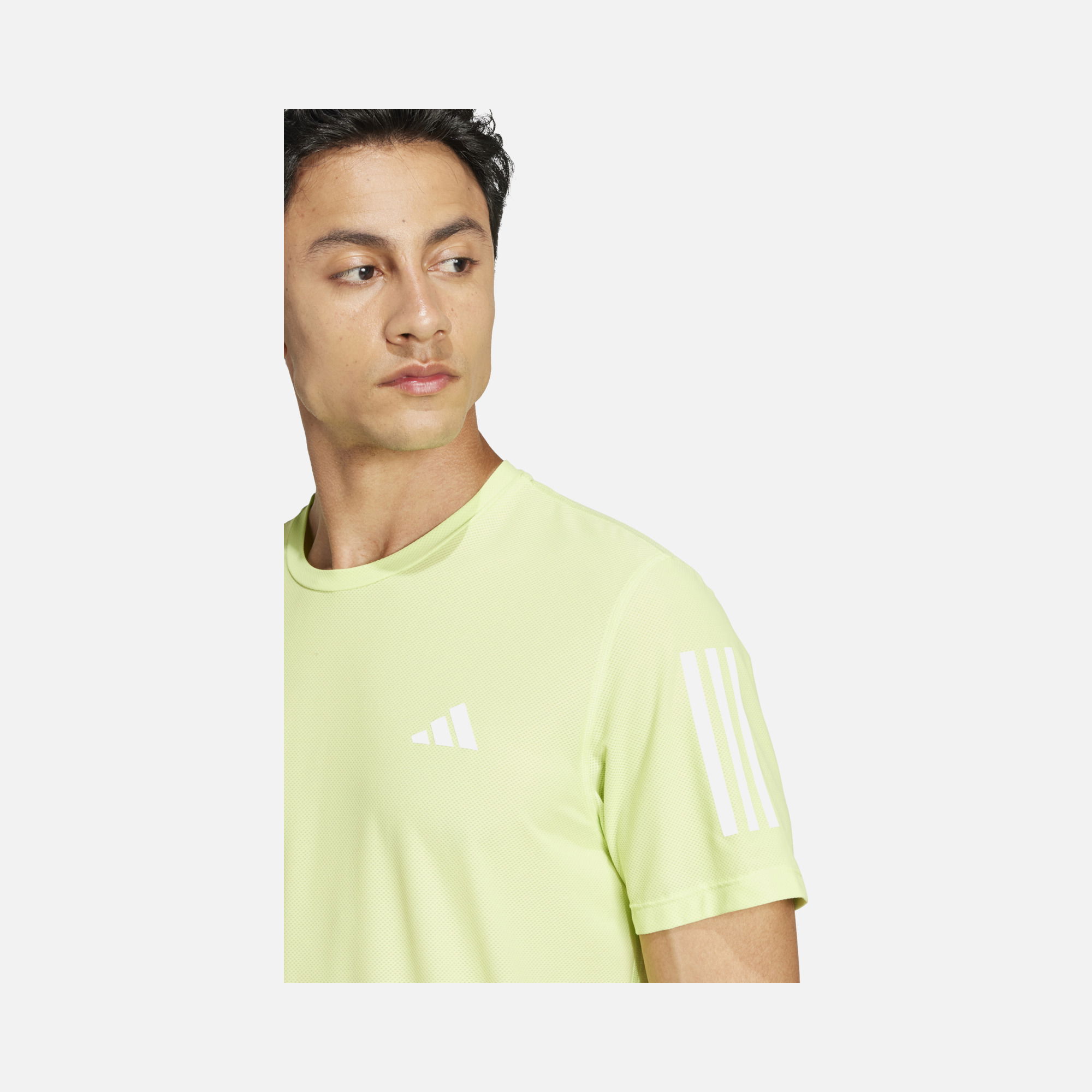 adidas Climacool Own the Run Colorblock Running Short-Sleeve Erkek Tişört