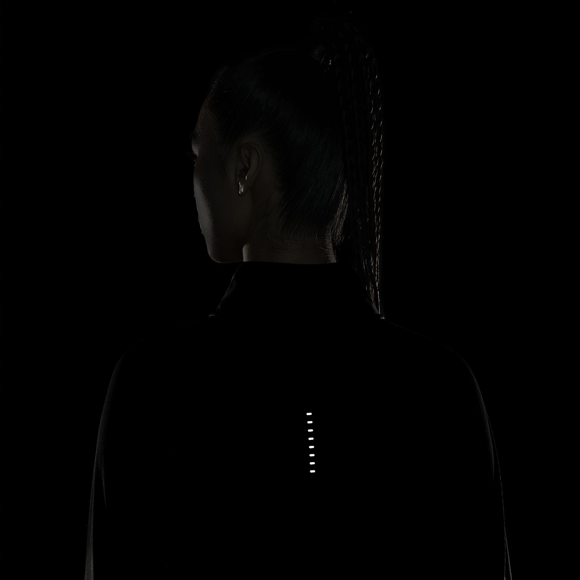 Nike Dri-Fit Swoosh Running Midlayer 1/4-Zip Long-Sleeve (Plus Size) Kadın Tişört