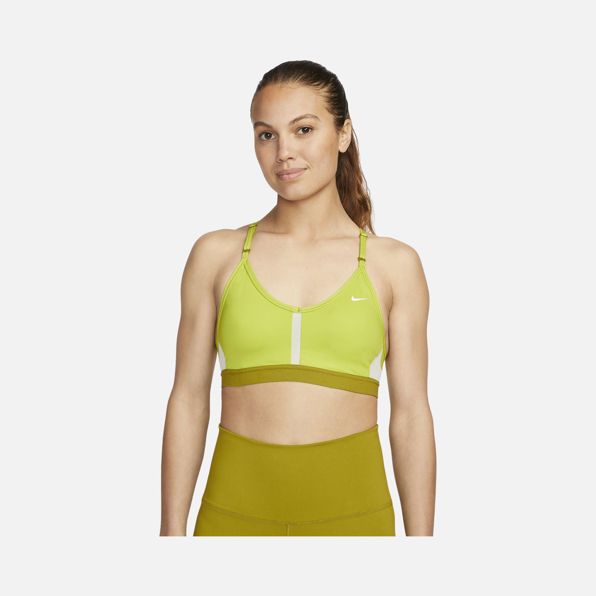Nike Dri-Fit Indy V Neck Light-Support Sports Training Kadın Bra