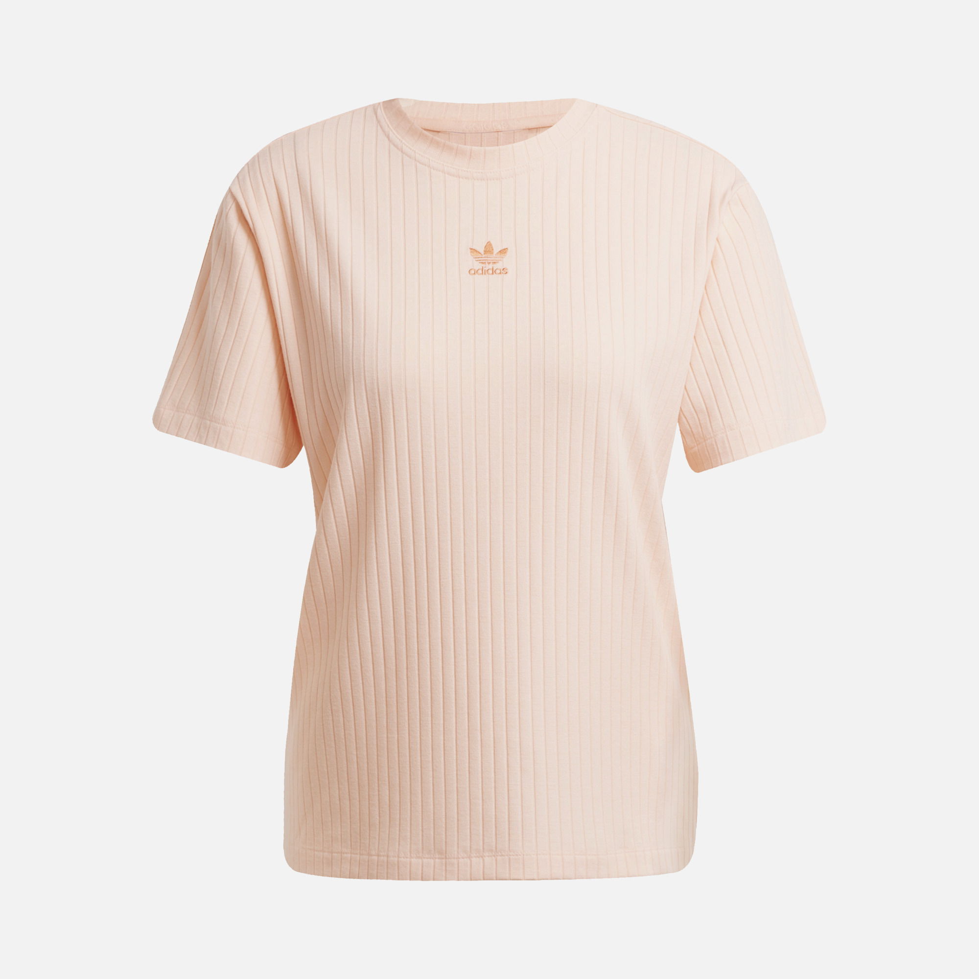 adidas Originals Essentials Wide Ribbed Fabric Texture Short-Sleeve Kadın Tişört