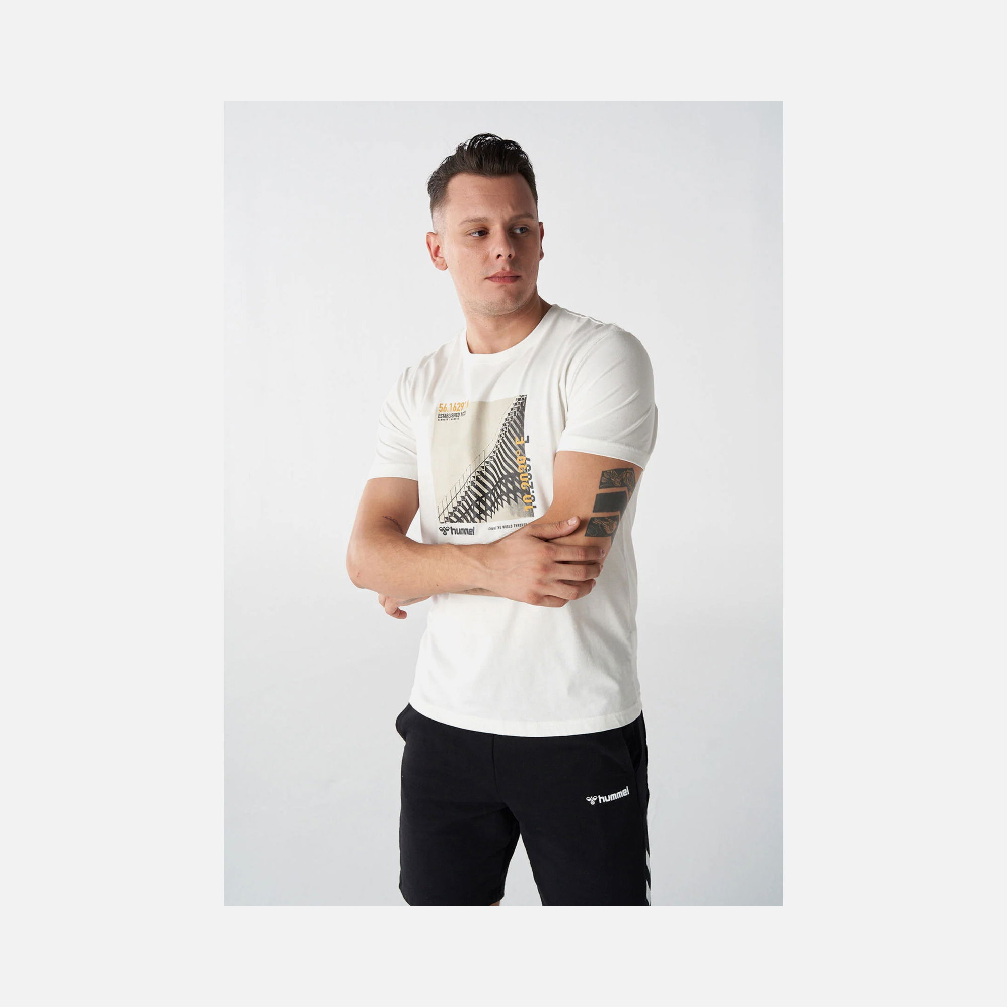 Hummel Sportswear Stan Graphic Short-Sleeve Erkek Tişört
