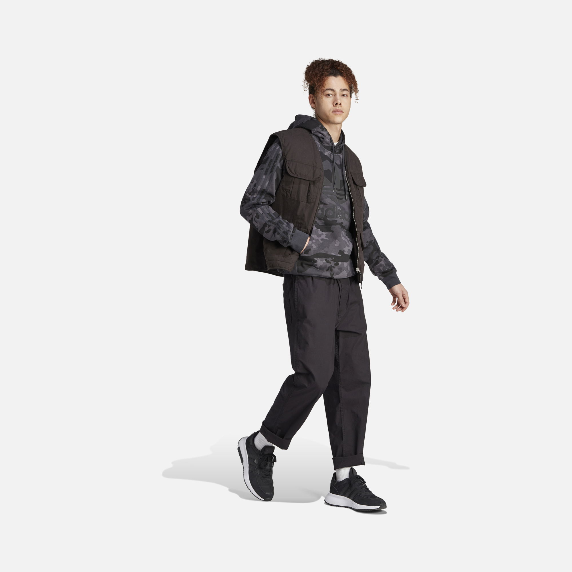 adidas Sportswear Graphics Camuoflage Hoodie Erkek Sweatshirt