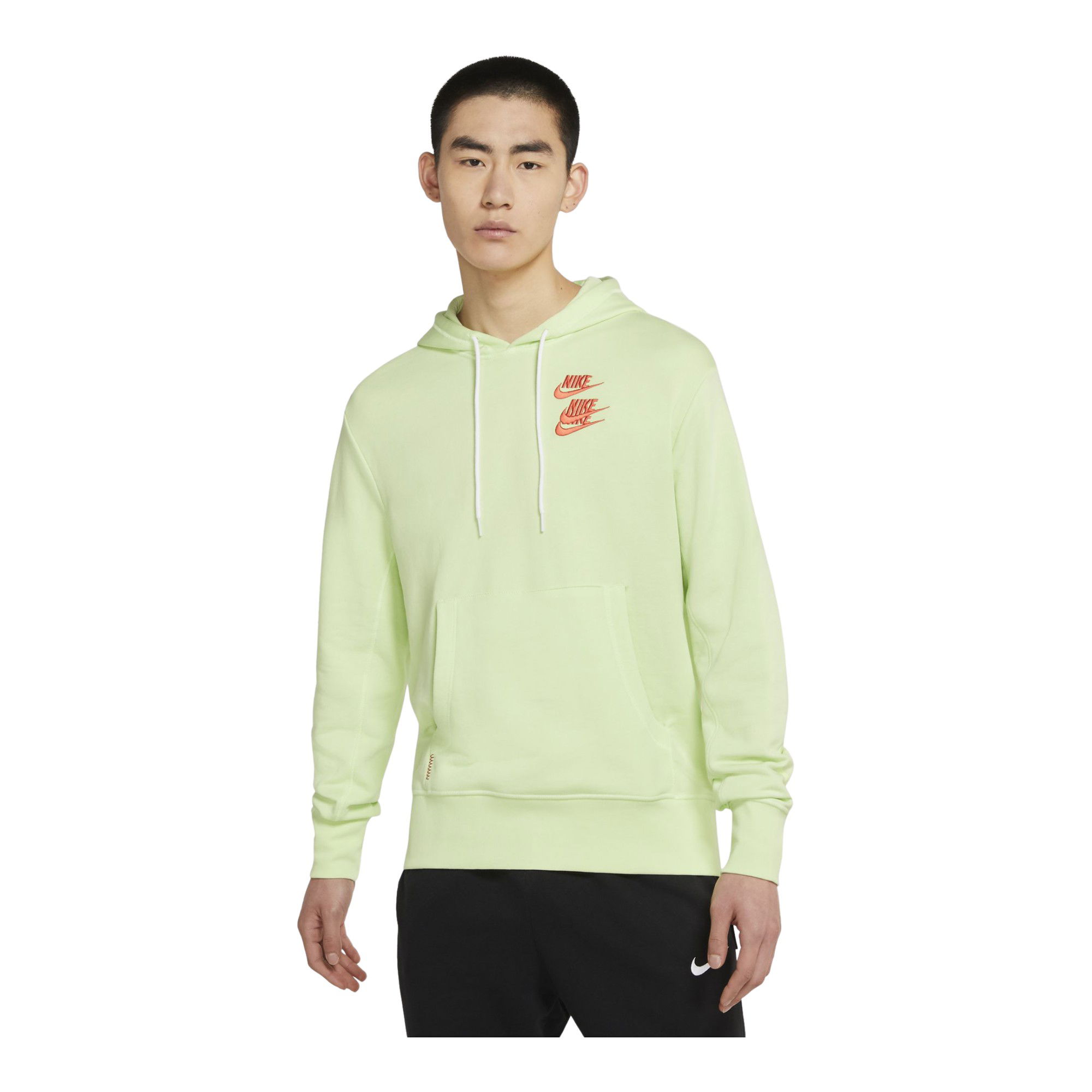 Nike Sportswear Pullover French Terry World Tour Hoodie Erkek Sweatshirt