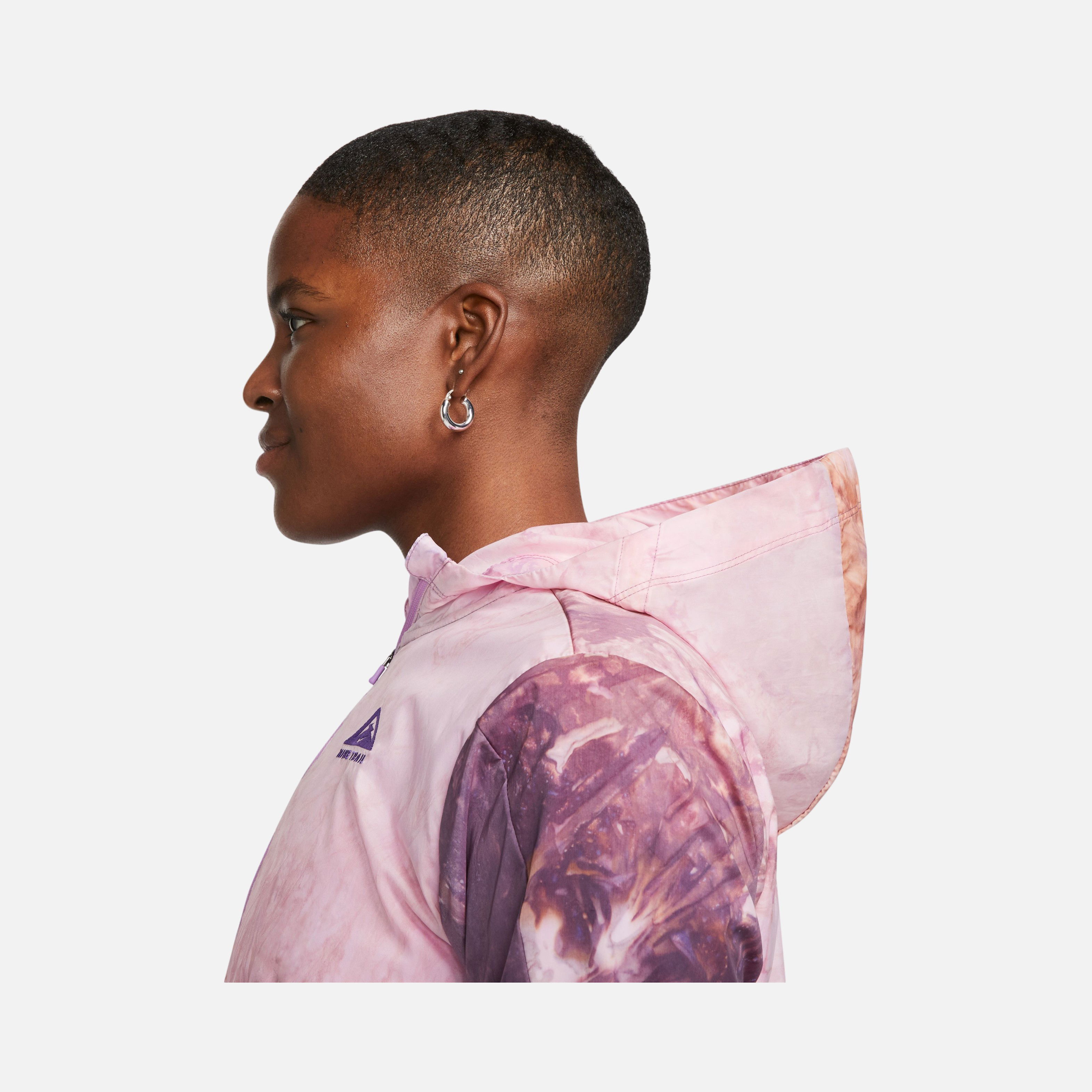 Nike Repel Trail-Running All-Over Printed Recoverable Full-Zip Hoodie Kadın Ceket