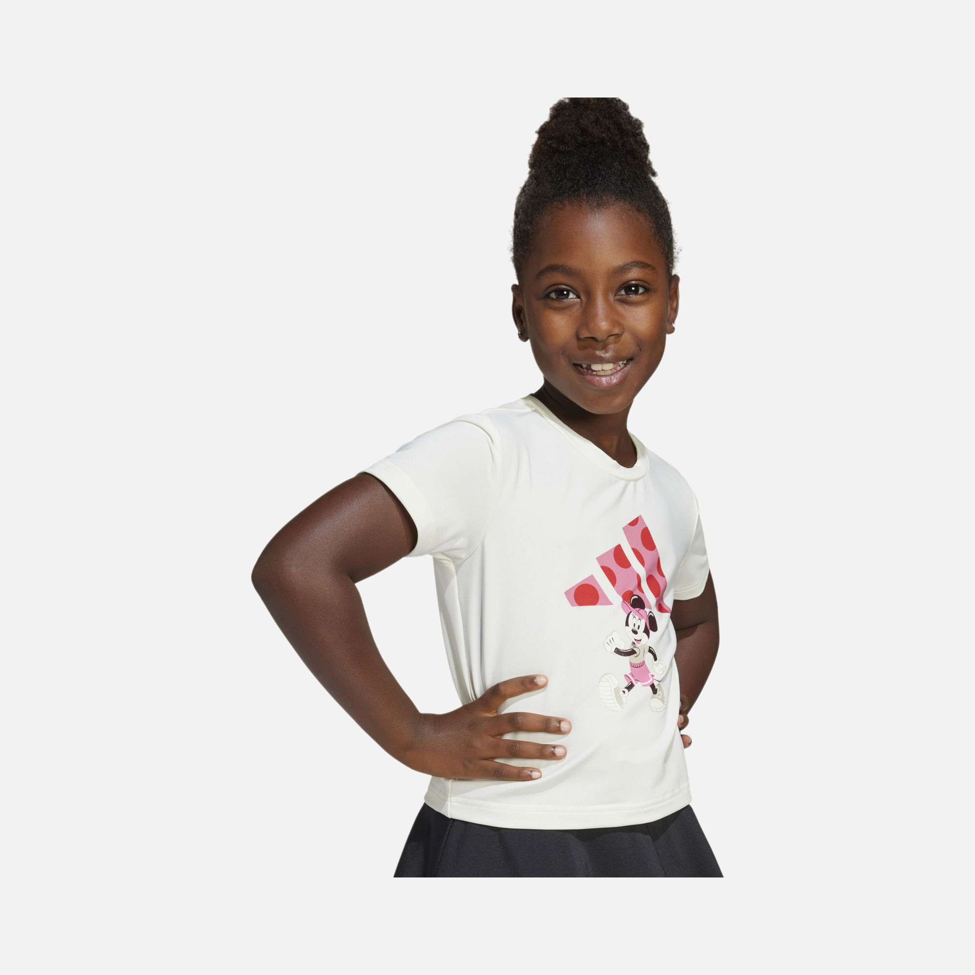 adidas Sportswear Disney's Minnie Mouse Graphic Climacool Graphics Short-Sleeve Tişört&Şort (Girl's) Çocuk Takım