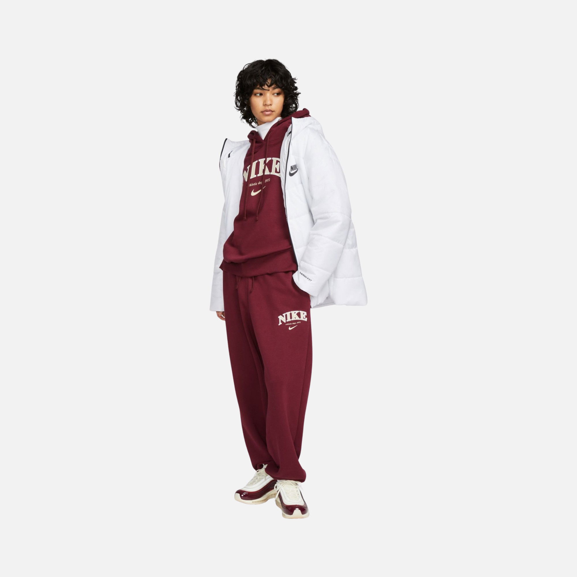 Nike Sportswear Phoenix Fleece High Waisted Oversized Kadın Eşofman Altı