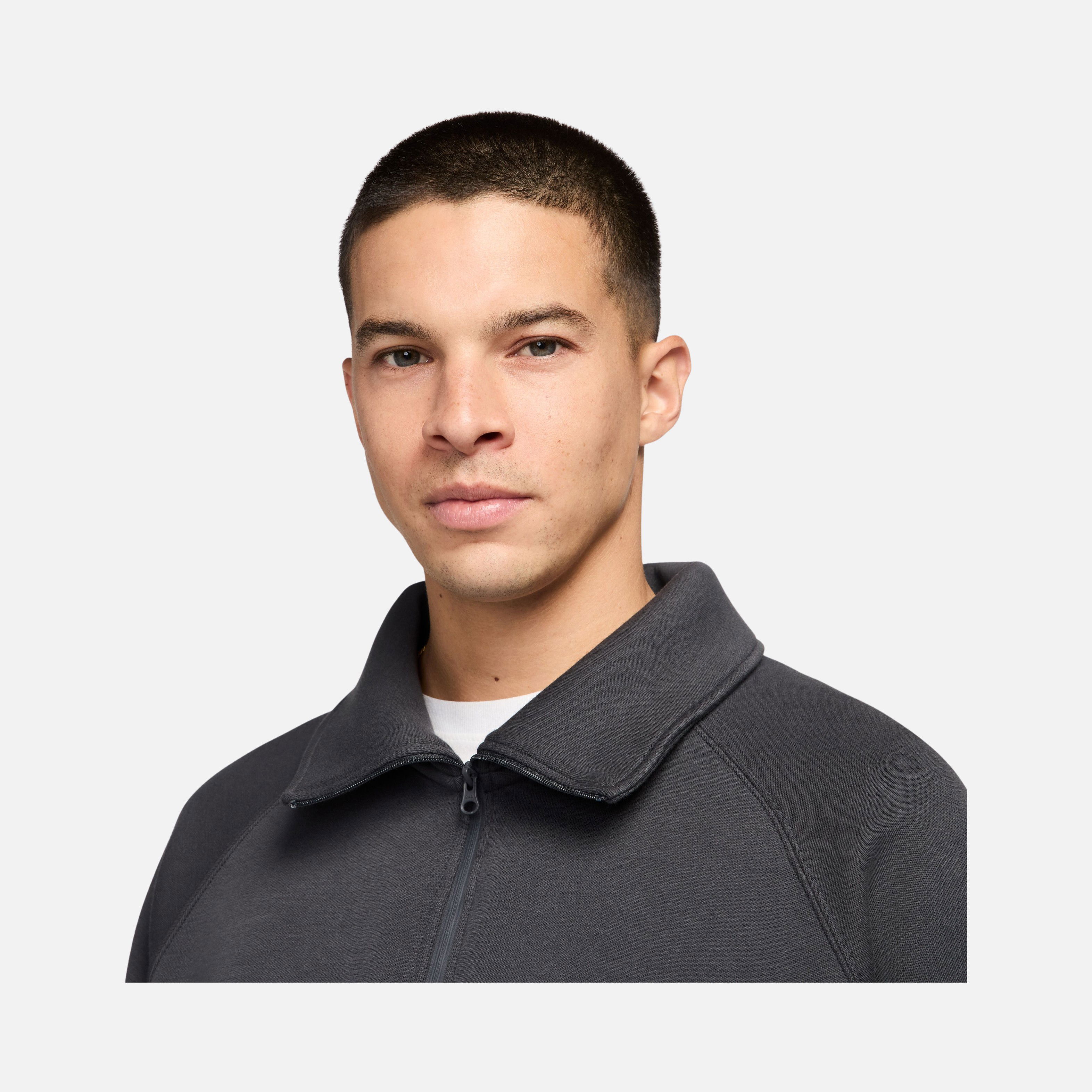 Nike Sportswear Tech Fleece Ribbed Half-Zip Erkek Sweatshirt