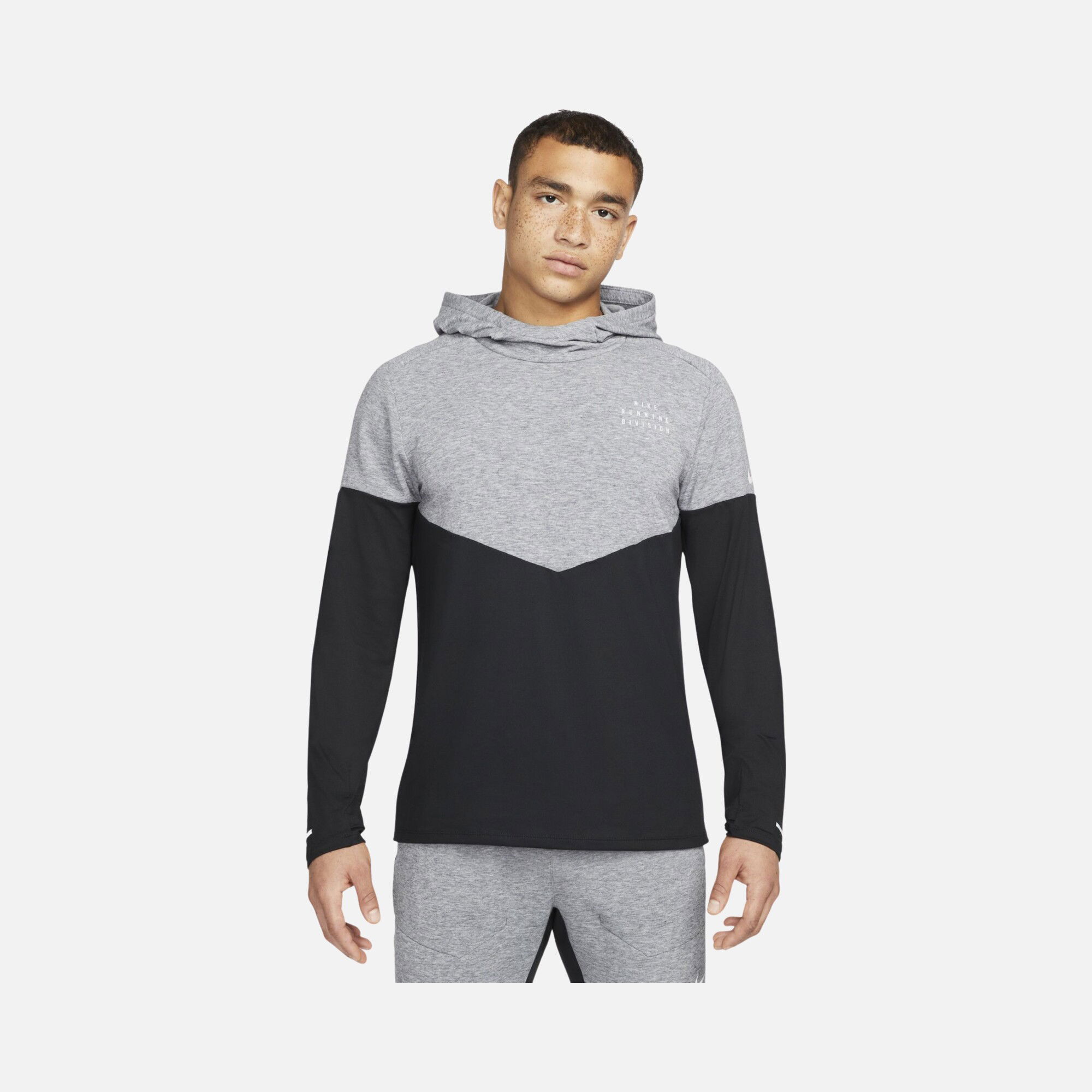 Nike Therma-Fit Run Division Element Running Long-Sleeve Hoodie Erkek Tişört
