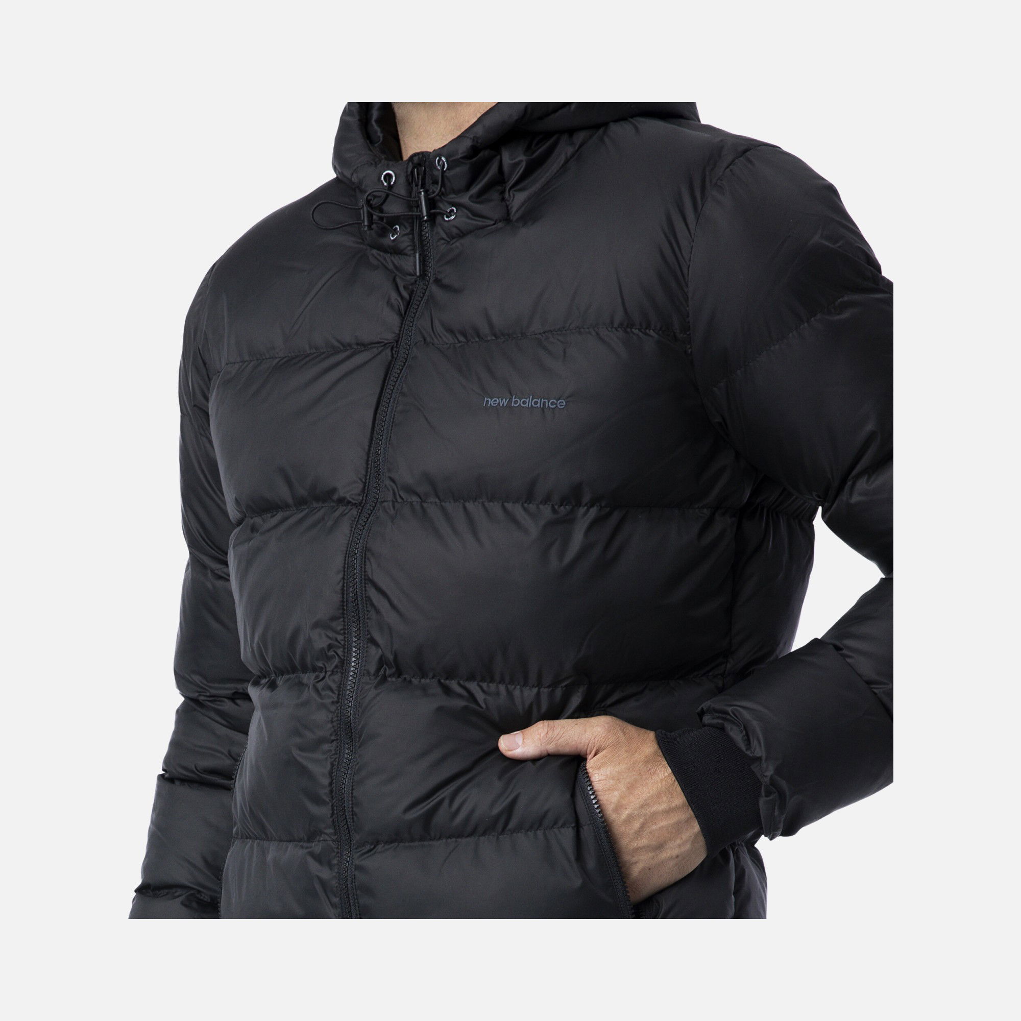 New Balance Sportswear Puffer MPJ3122 Full-Zip Hoodie Erkek Mont