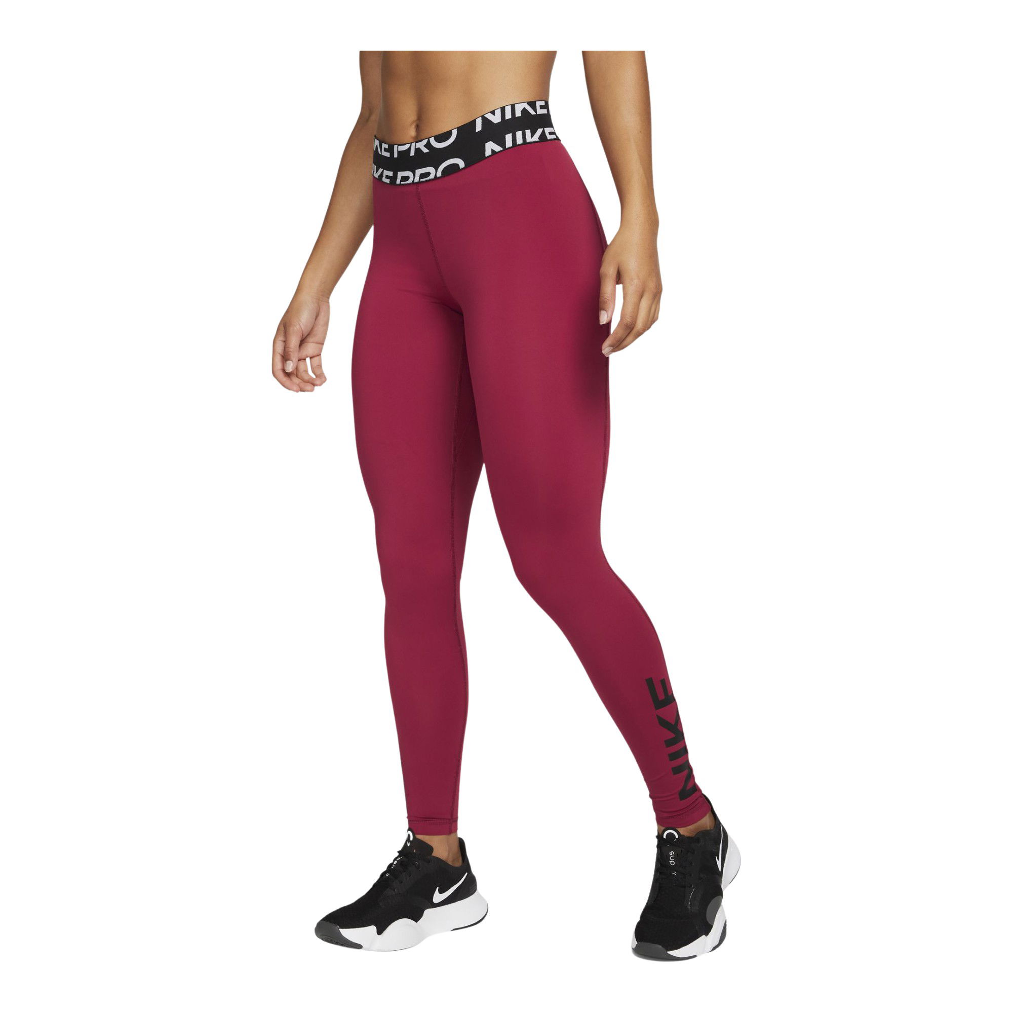 Nike Pro Dri-Fit Mid-Rise Graphic Training Kadın Tayt