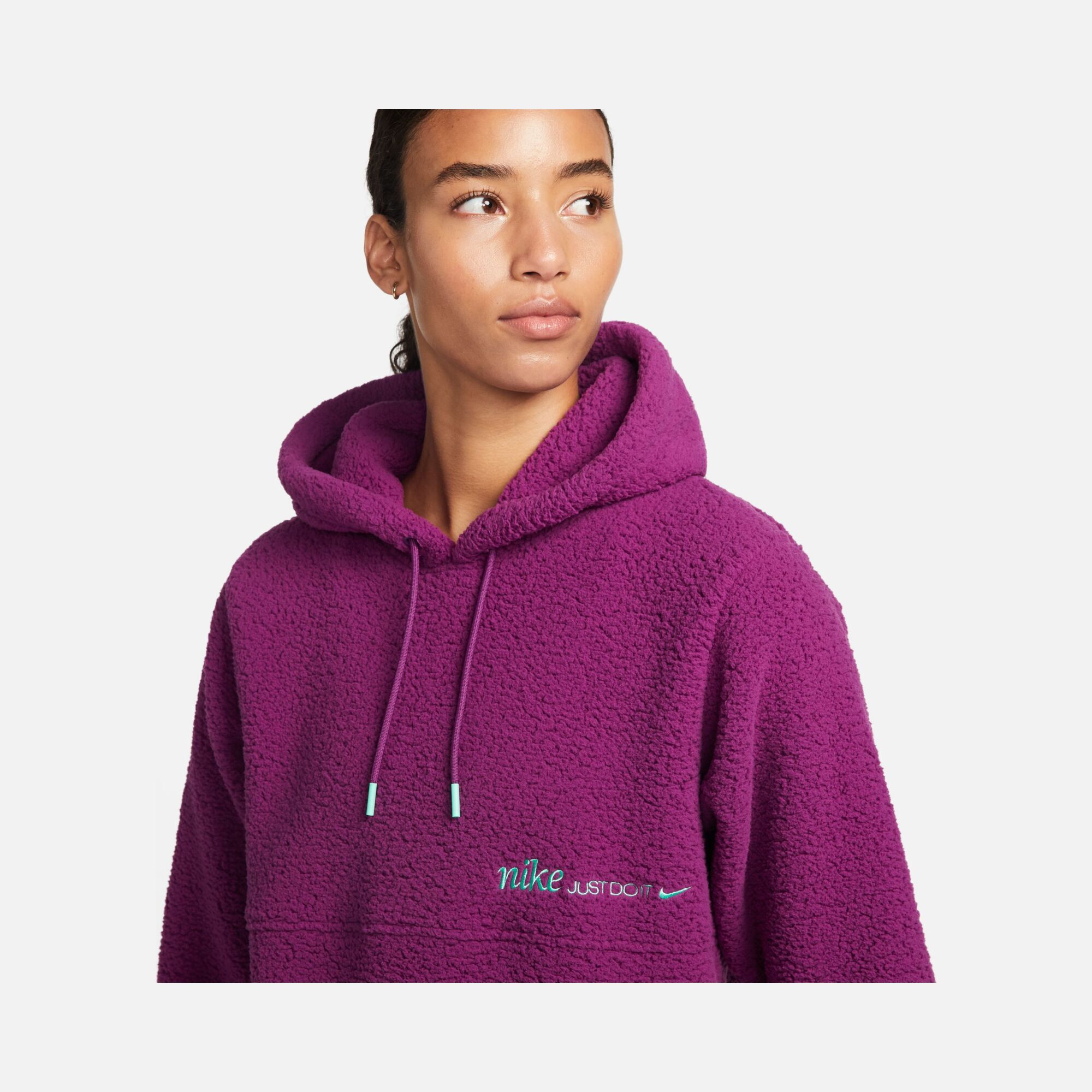 Nike Therma-Fit Cozy Fleece ''Just Do It'' Training Hoodie Kadın Sweatshirt