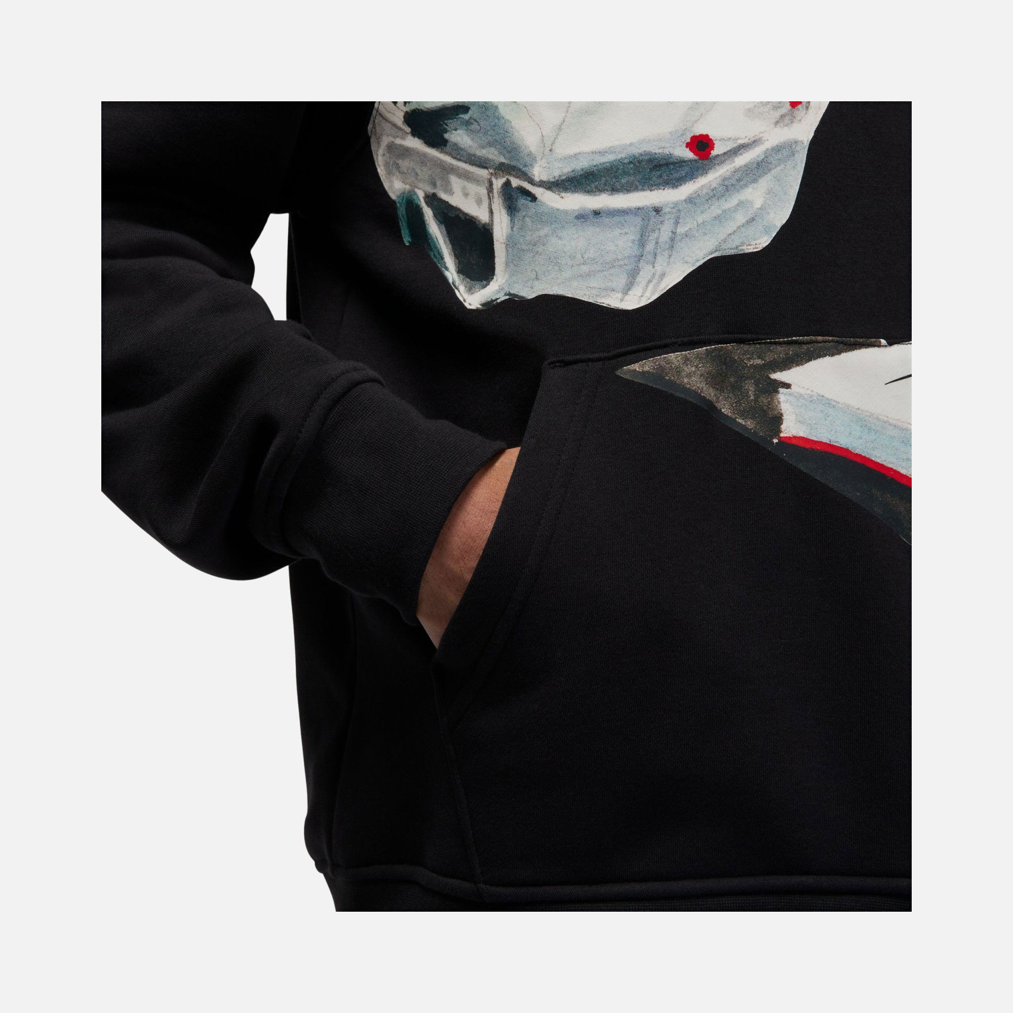 Nike Jordan Flight Artist Graphics Fleece Hoodie Erkek Sweatshirt