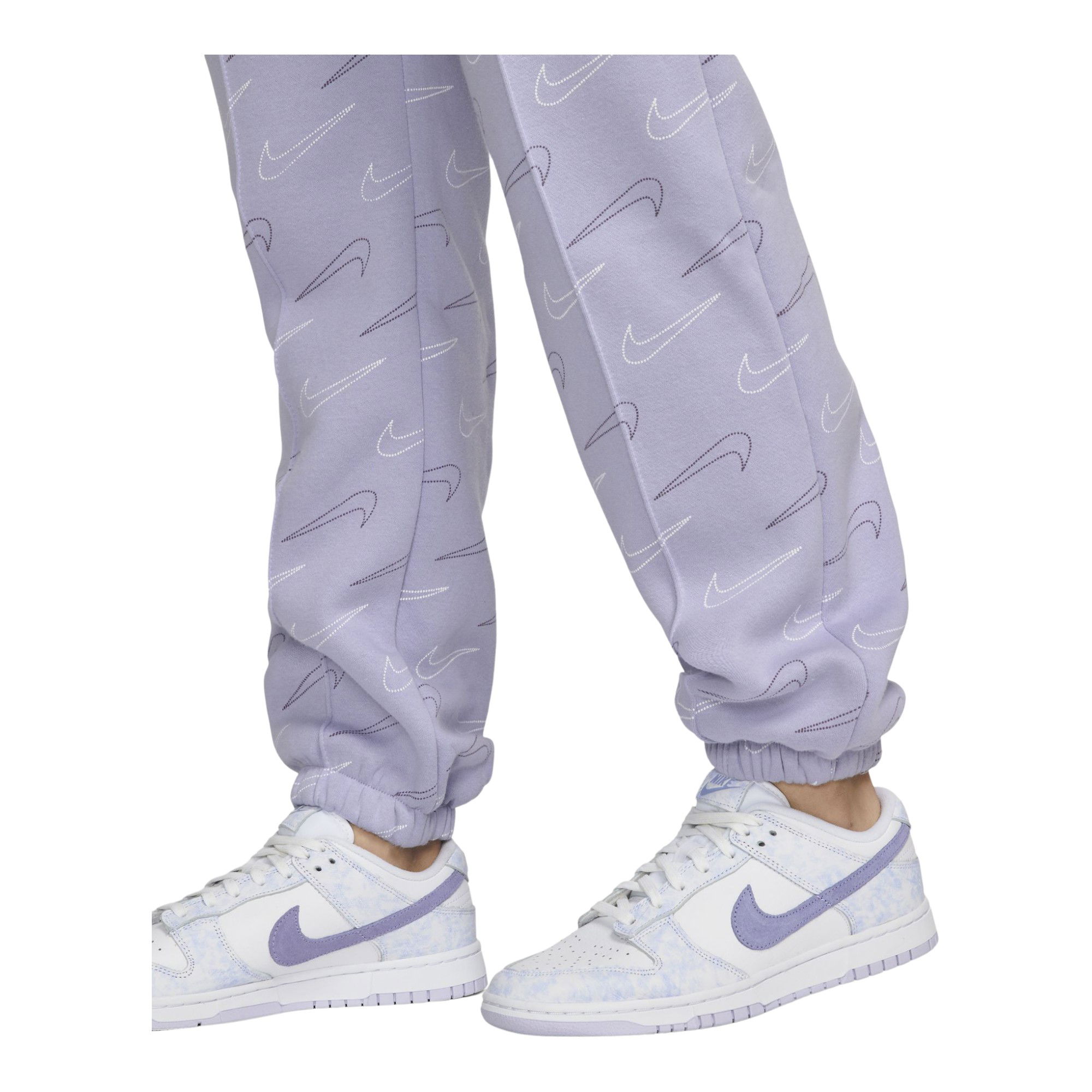 Nike Sportswear Fleece Metallic Swoosh Printed Kadın Eşofman Altı