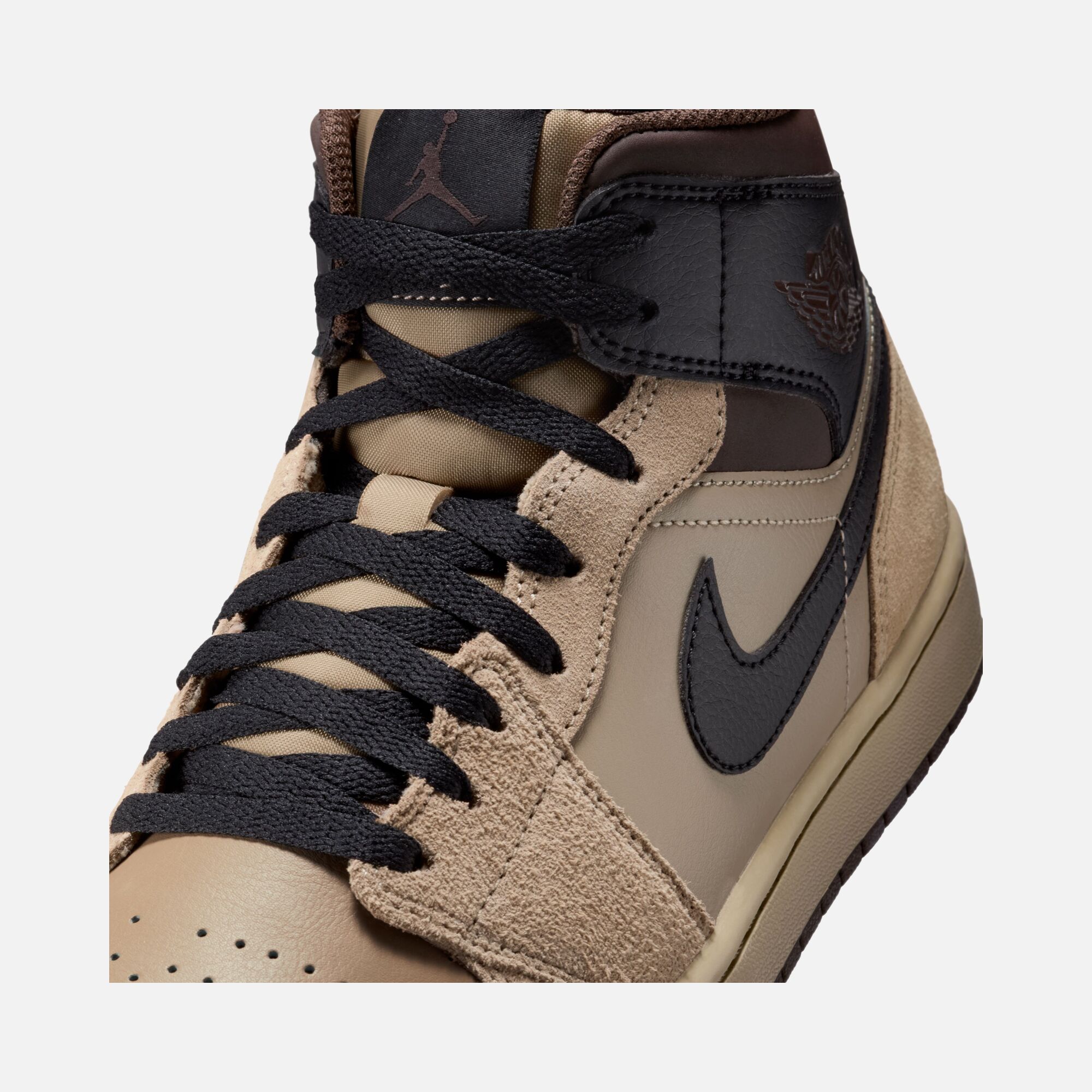 Nike Air Jordan 1 Mid ''Suede Details'' Erkek Spor Ayakkabı