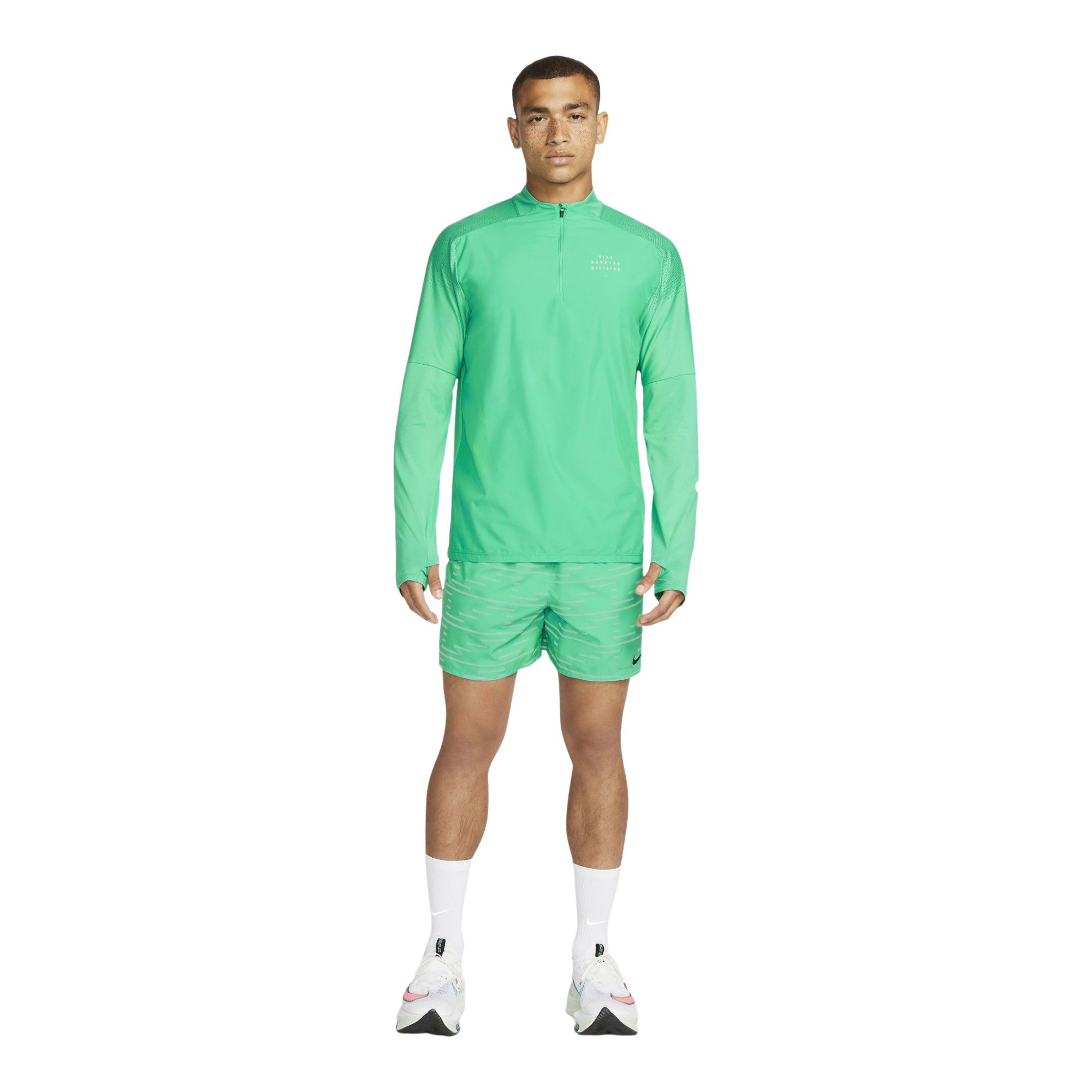 Nike Dri-Fit Run Division Flash 1/2-Zip Running Long-Sleeve Erkek Tişört