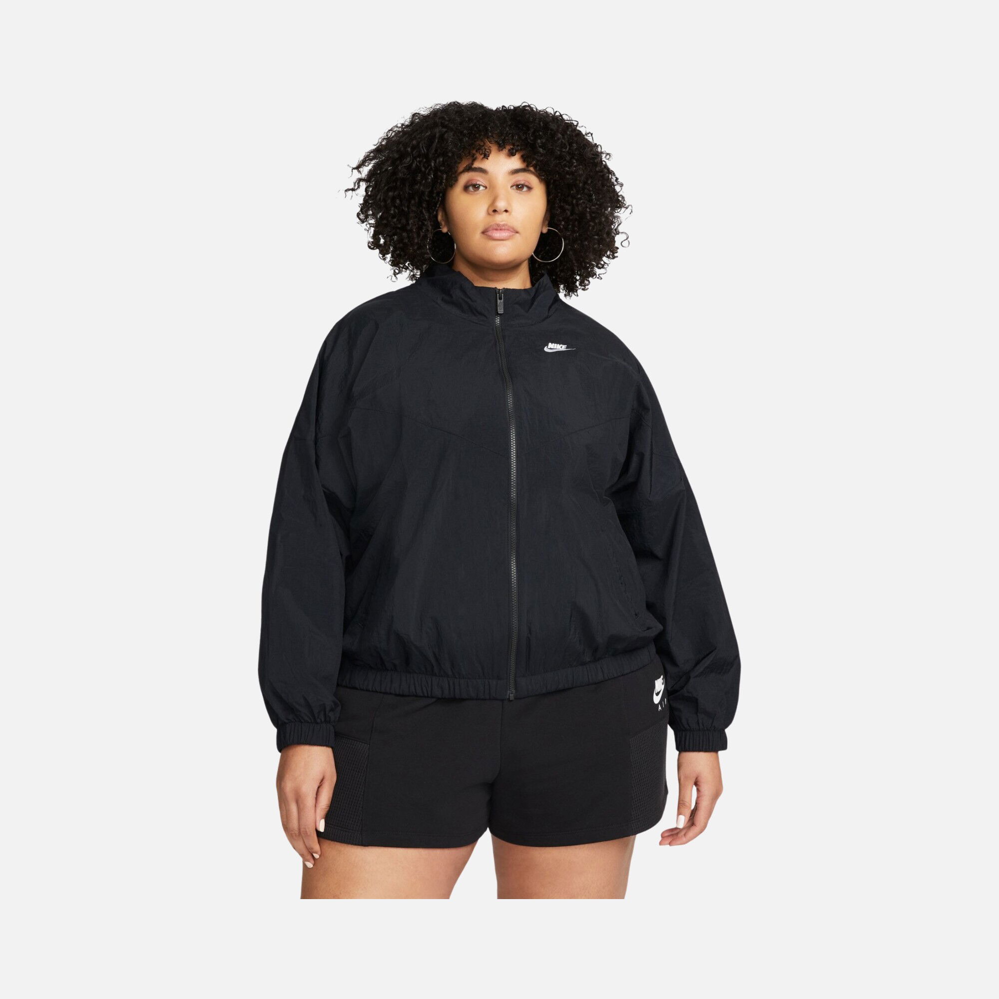 Nike Sportswear Essential Windrunner Woven (Plus-Size) Full-Zip Kadın Ceket