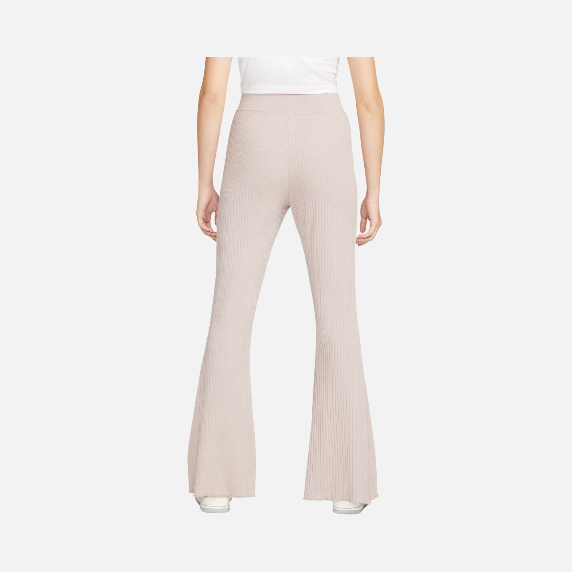 Nike Sportswear High-Waisted Wide Leg Ribbed Kadın Eşofman Altı