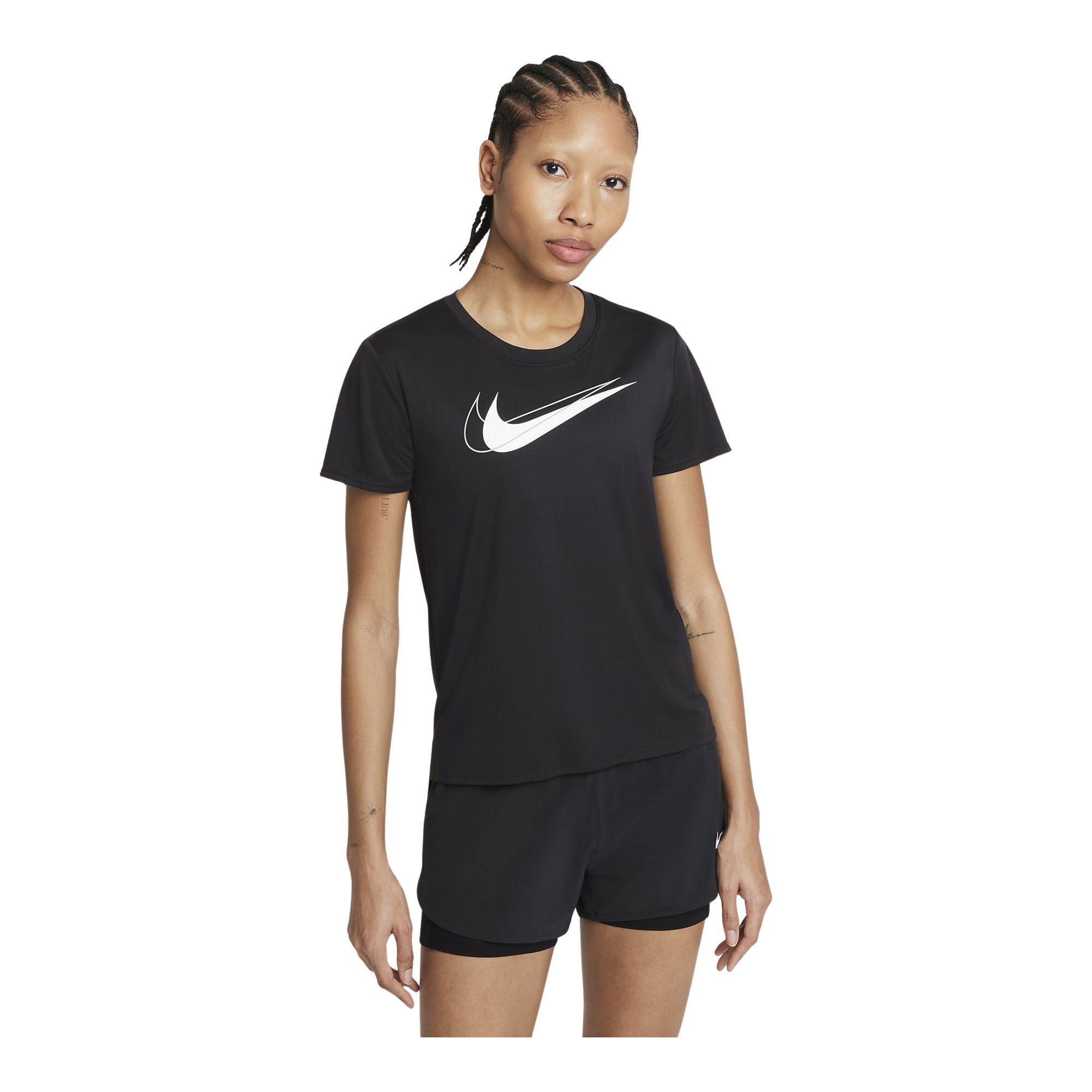 Nike Dri-Fit Swoosh Run Short-Sleeve Kadın Tişört