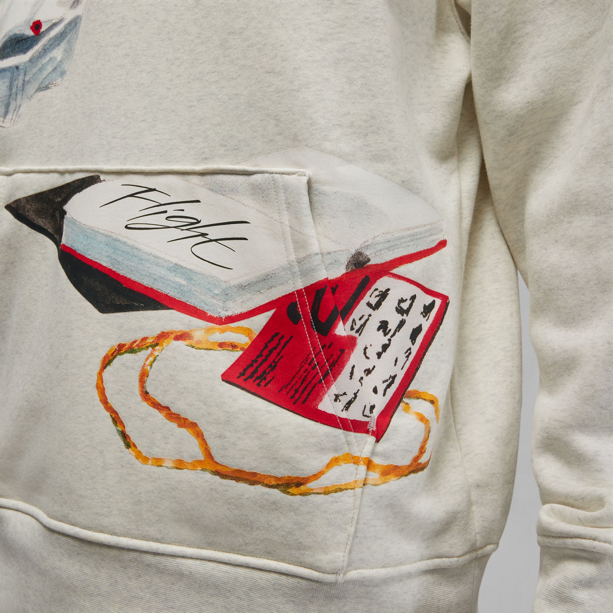 Nike Jordan Flight Artist Graphics Fleece Hoodie Erkek Sweatshirt