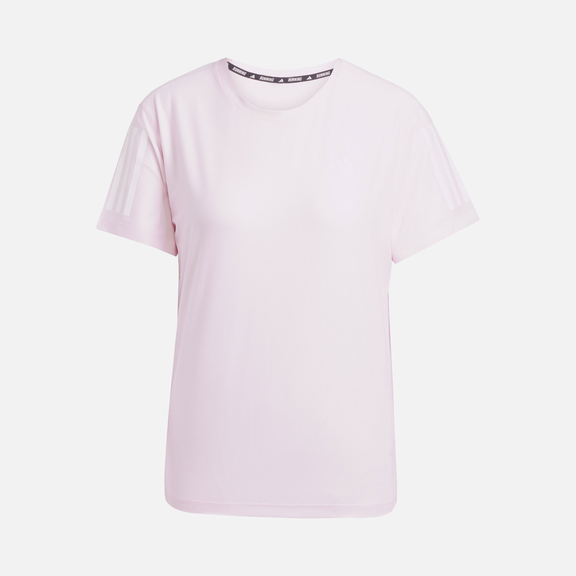 adidas AEROREADY Run Own The 3-Stripes Crew Neck Running Short-Sleeve Kadın Tişört