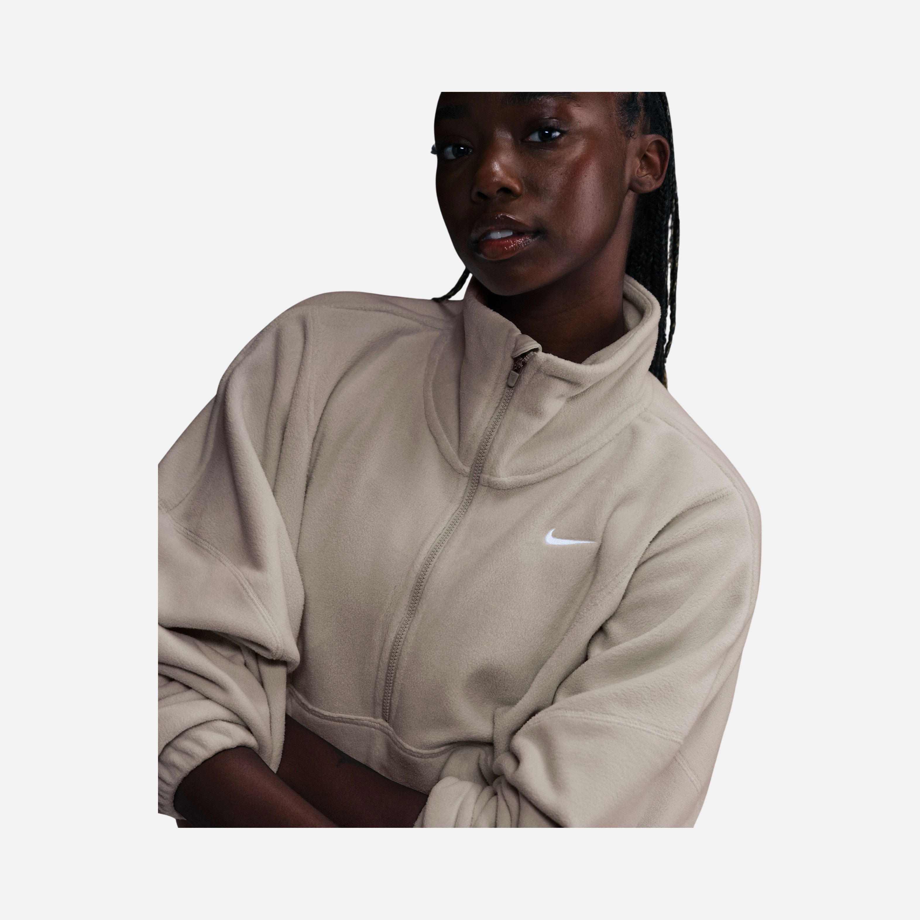 Nike One Therma-Fit Oversized 1/2-Zip Fleece Training Kadın Sweatshirt