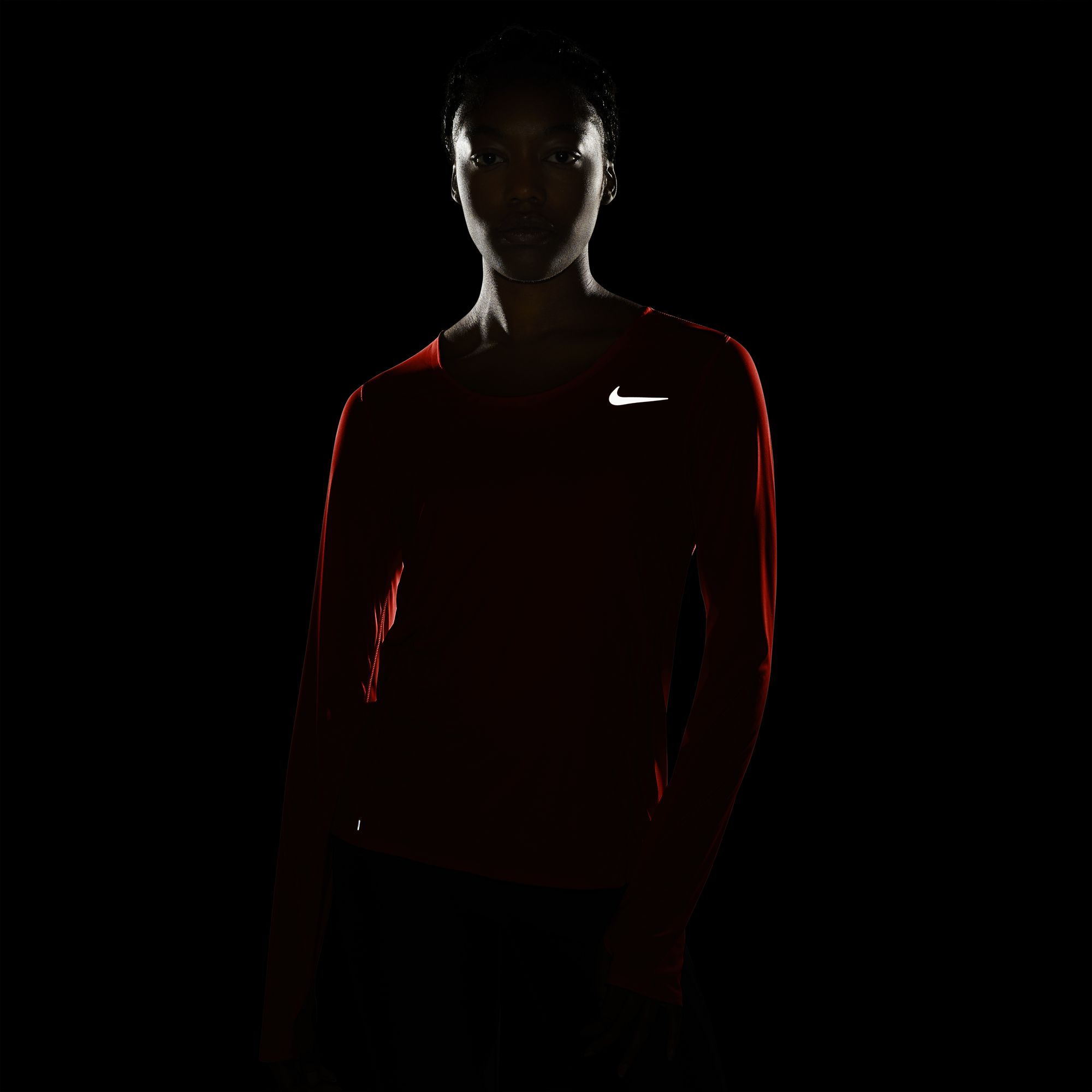 Nike City Sleek Long-Sleeve Running Top Kadın Tişört