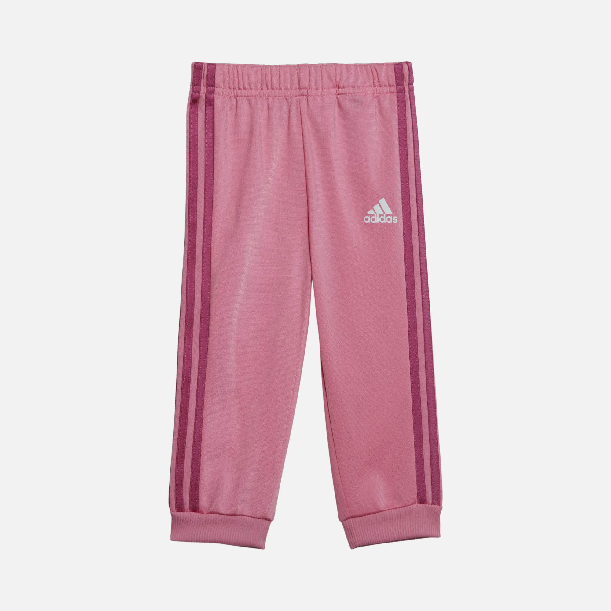adidas Sportswear Essentials Shiny 3-Stripes Full-Zipp Çocuk Eşofman Takımı
