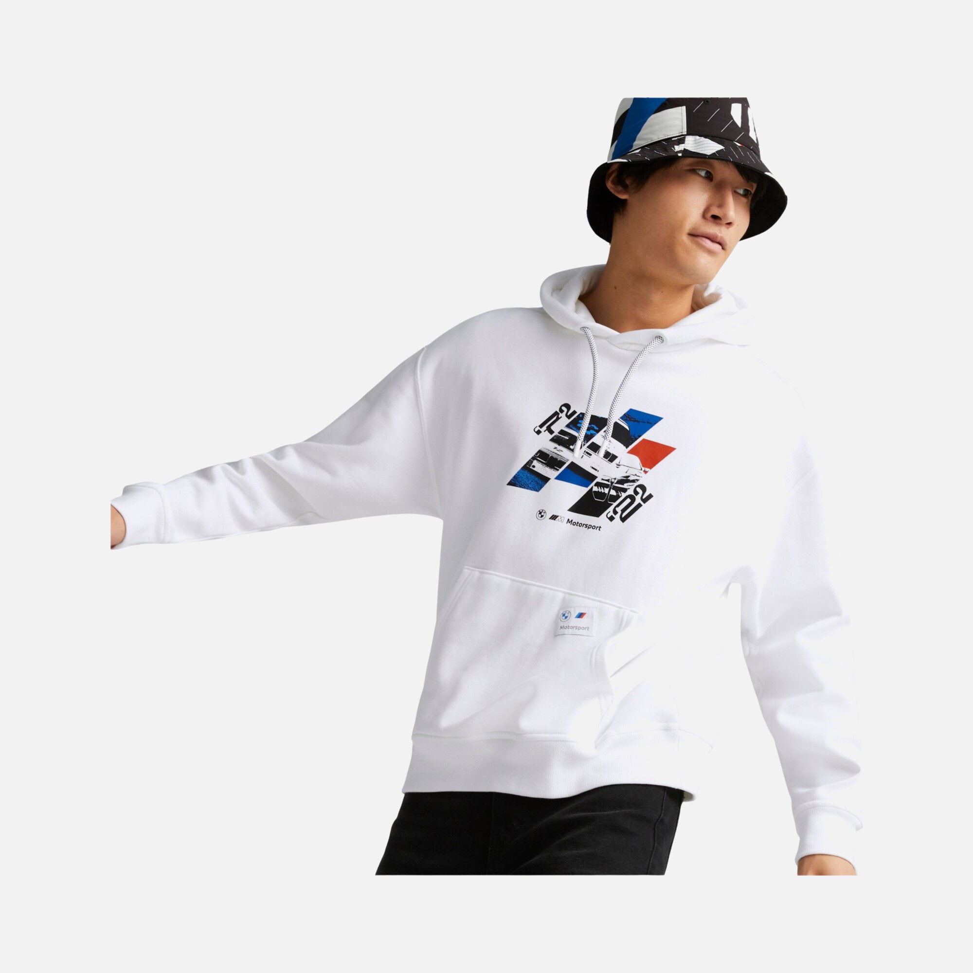 Puma BMW M Motorsport Graphic Hoodie Erkek Sweatshirt